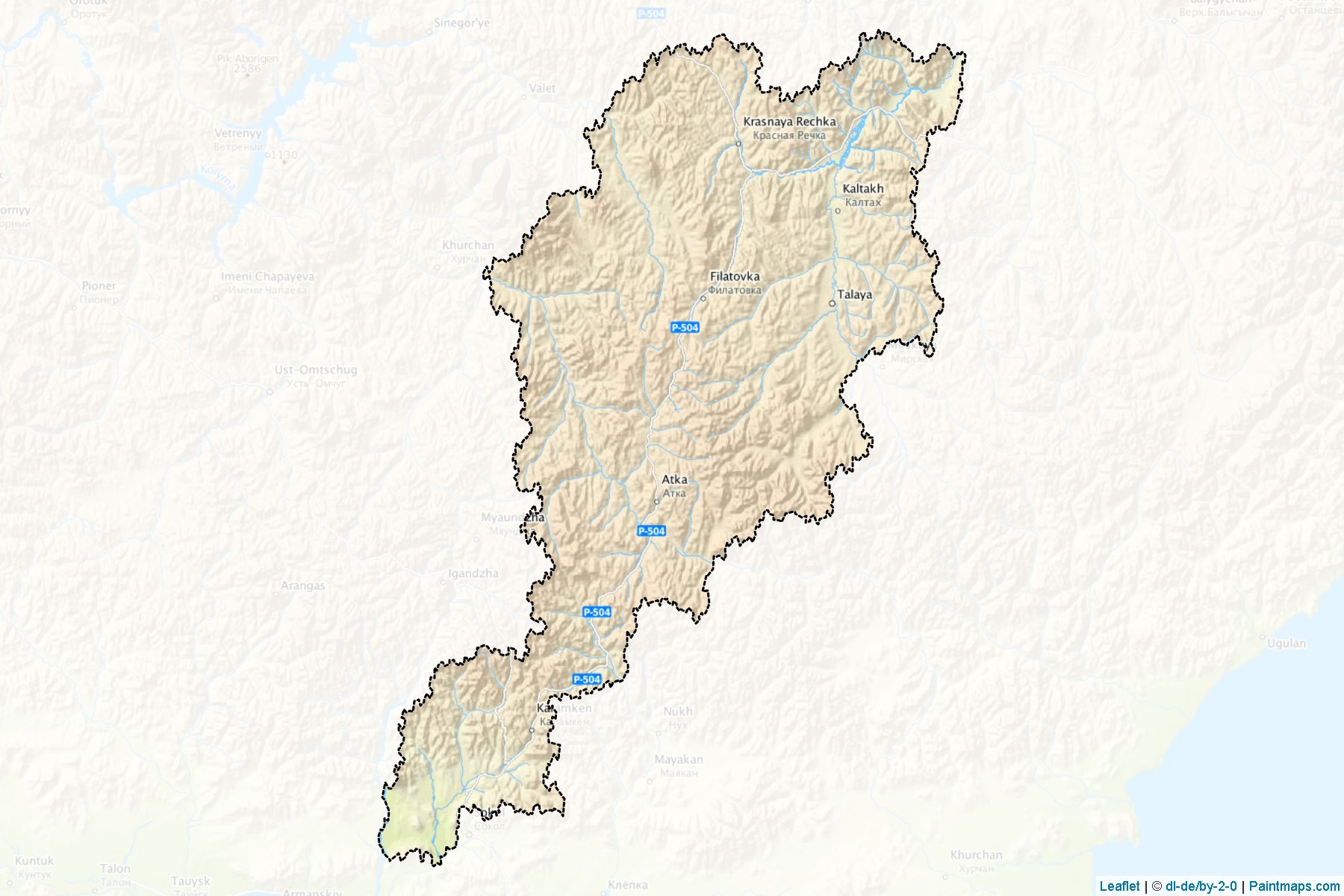 Khasynskiy (Magadan) Map Cropping Samples-1