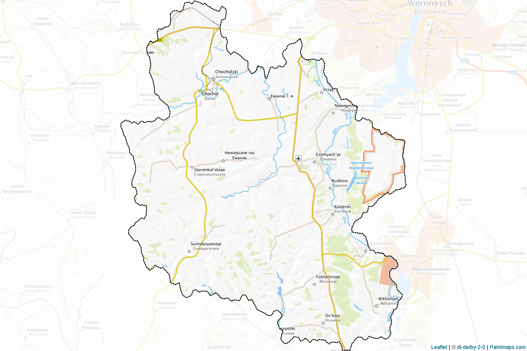 Khokhol'skiy (Voronezh) Map Cropping Samples-1