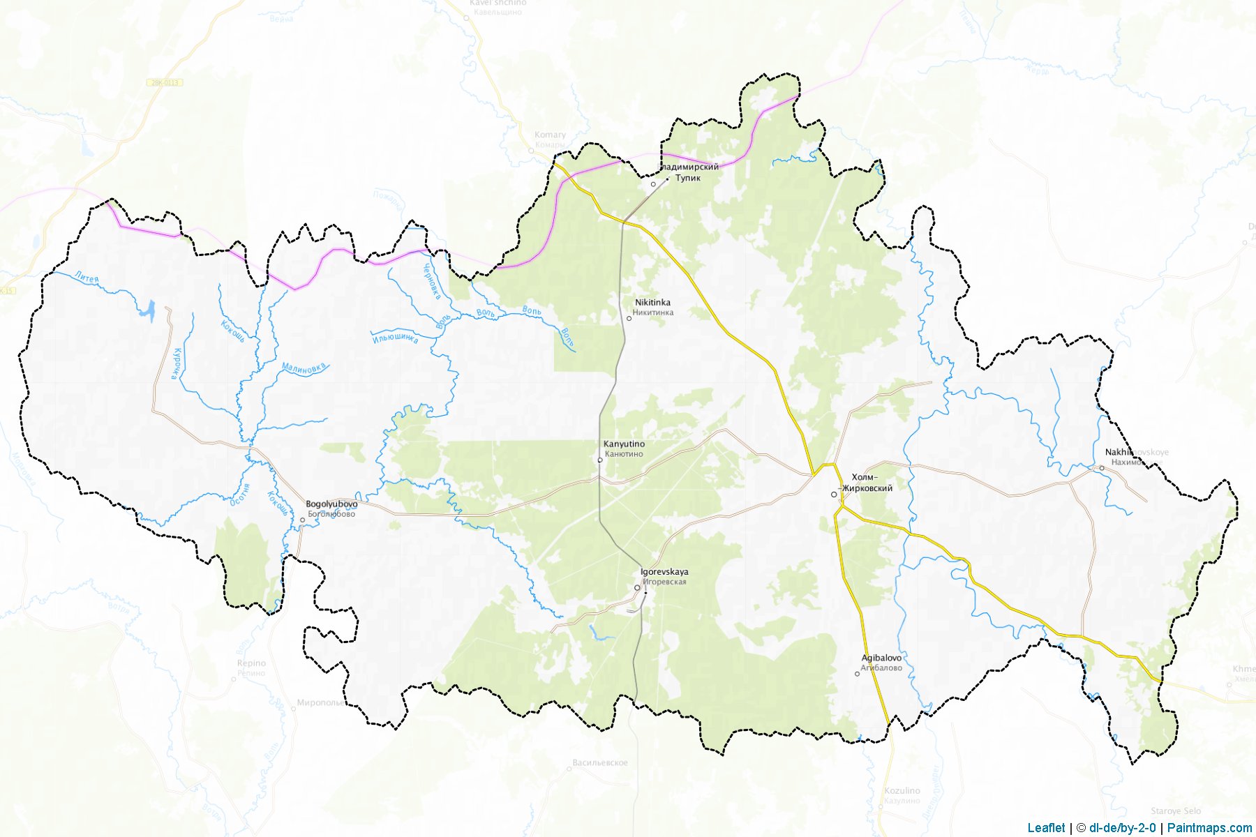 Kholm-ZHirkovskiy (Smolensk) Map Cropping Samples-1