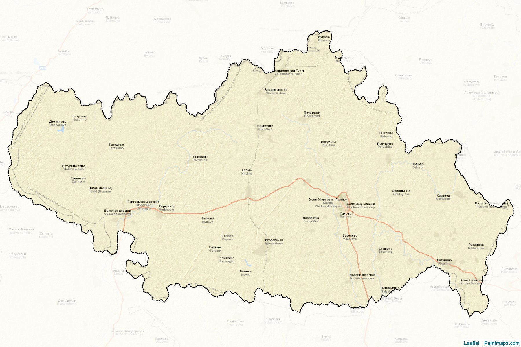 Kholm-ZHirkovskiy (Smolensk) Map Cropping Samples-2