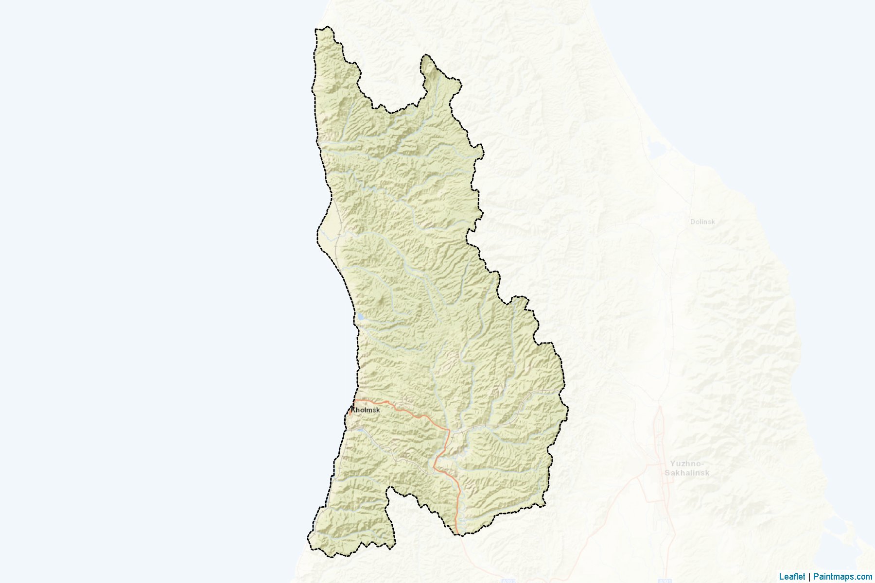 Muestras de recorte de mapas Kholmskiy (Sakhalin)-2