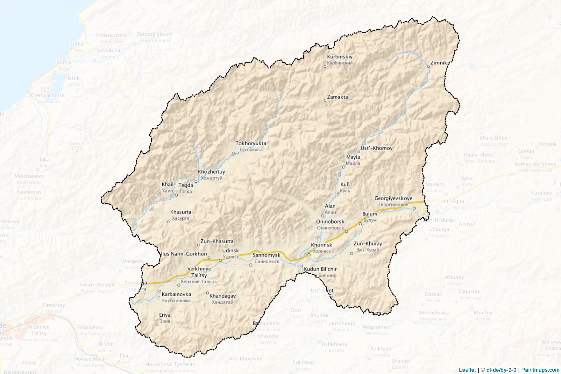 Khorinskiy (Buryat) Map Cropping Samples-1