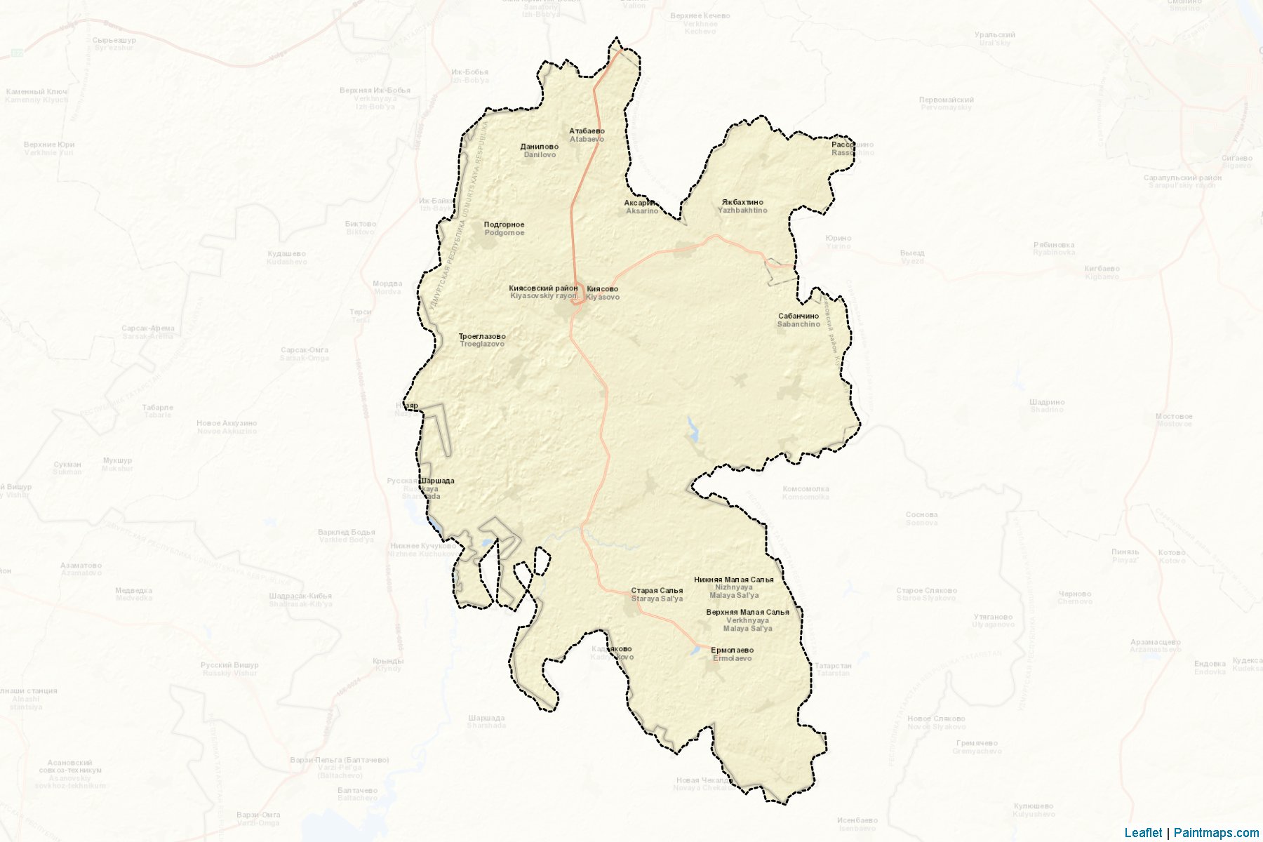 Kijasovskiy (Udmurt) Map Cropping Samples-2