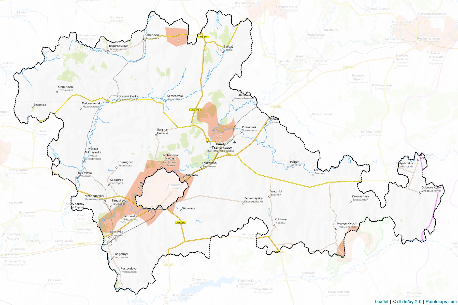 Kinel'-CHerkasskiy (Samara) Map Cropping Samples-1