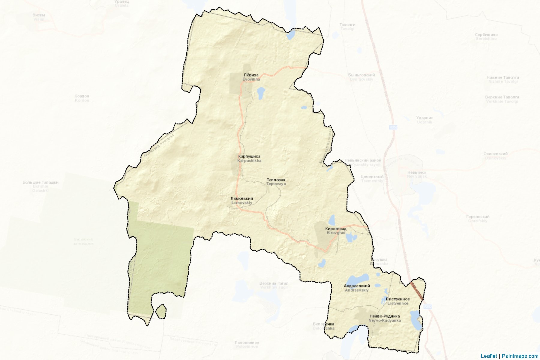 Kirovgradskiy (Sverdlovsk) Map Cropping Samples-2