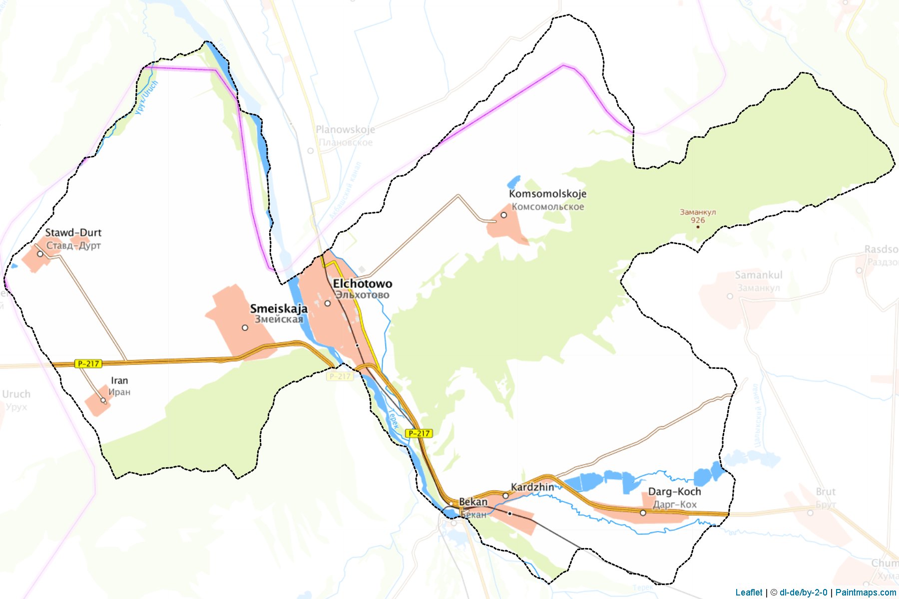 Kirovskiy (North Ossetia-Alania) Map Cropping Samples-1