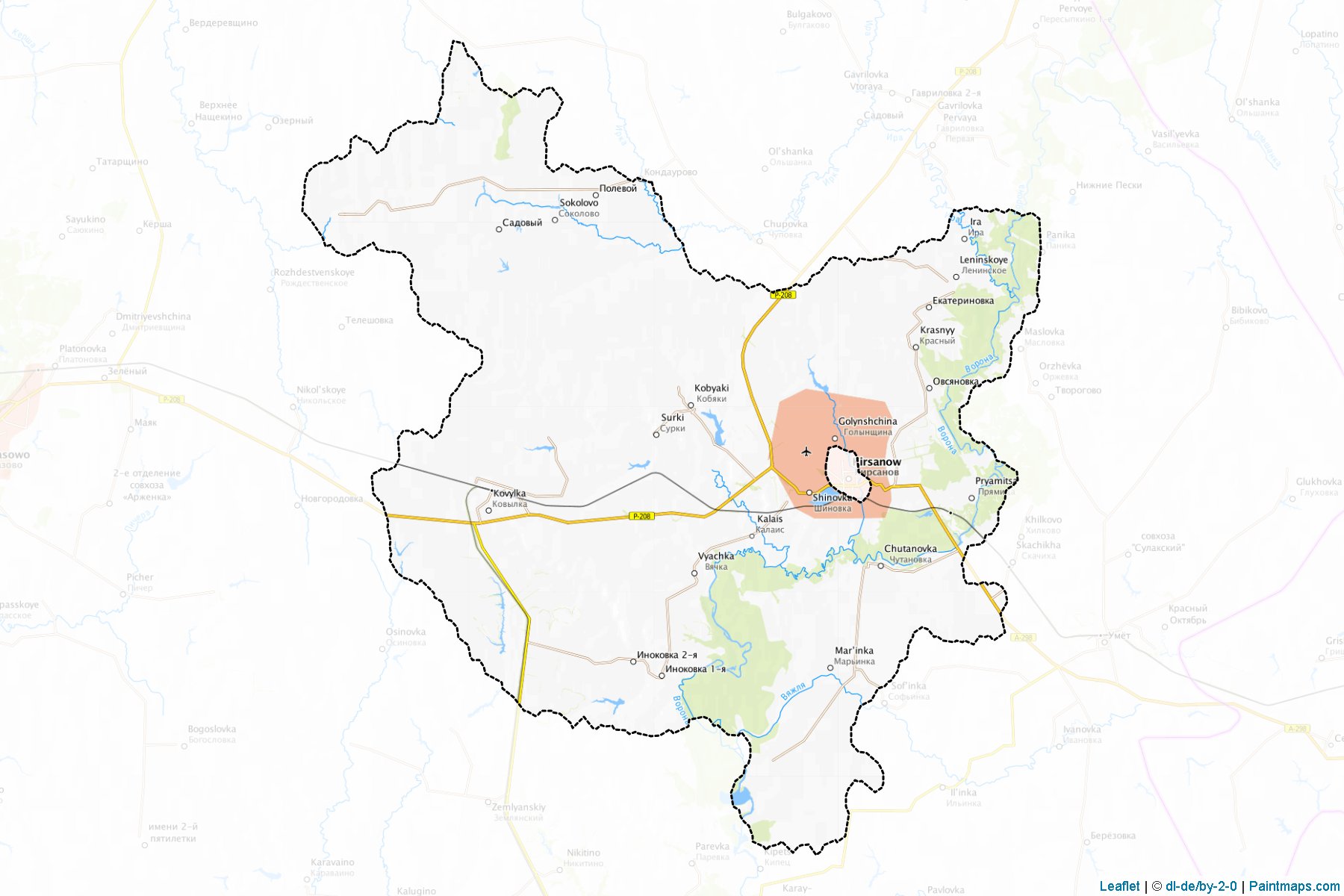 Kirsanovskiy (Tambov) Map Cropping Samples-1