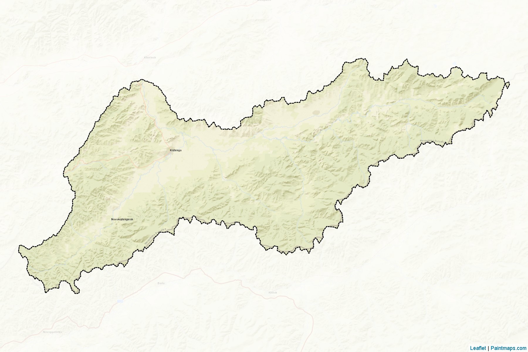 Kizhinginskiy (Buryat) Map Cropping Samples-2