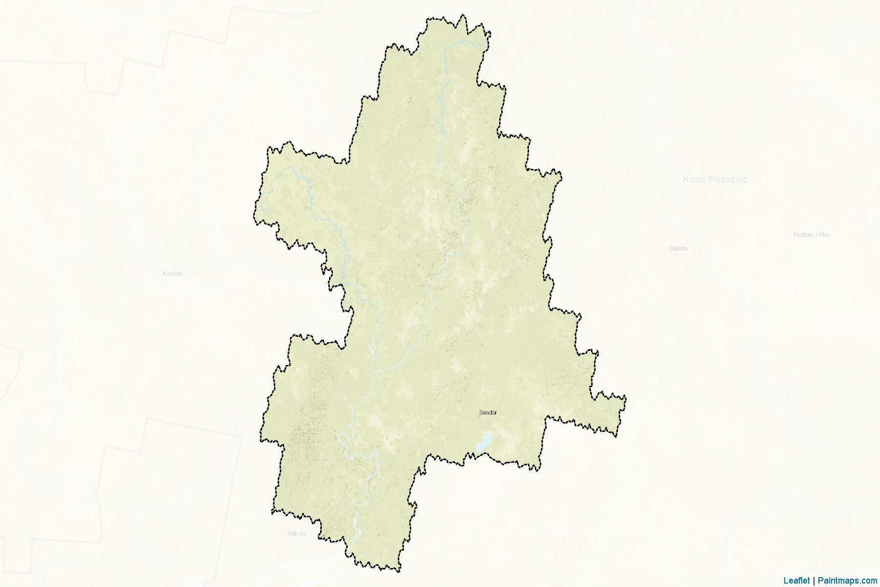 Muestras de recorte de mapas Knjazhpogostskiy (Komi)-2