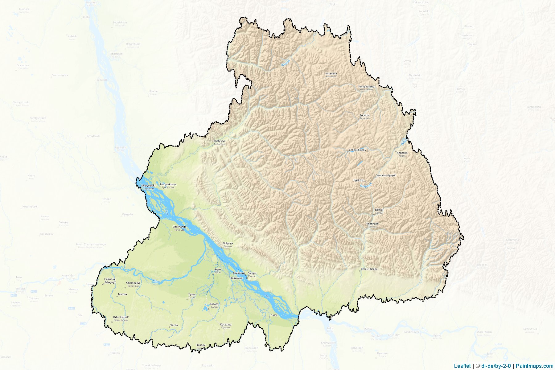 Kobjajskiy (Sakha) Map Cropping Samples-1