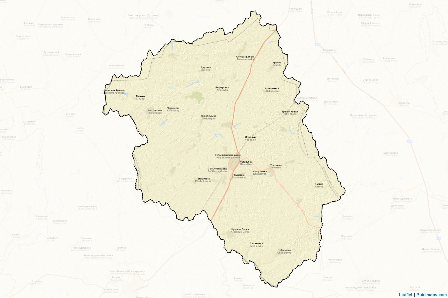 Kolyshlejskiy (Penza) Map Cropping Samples-2