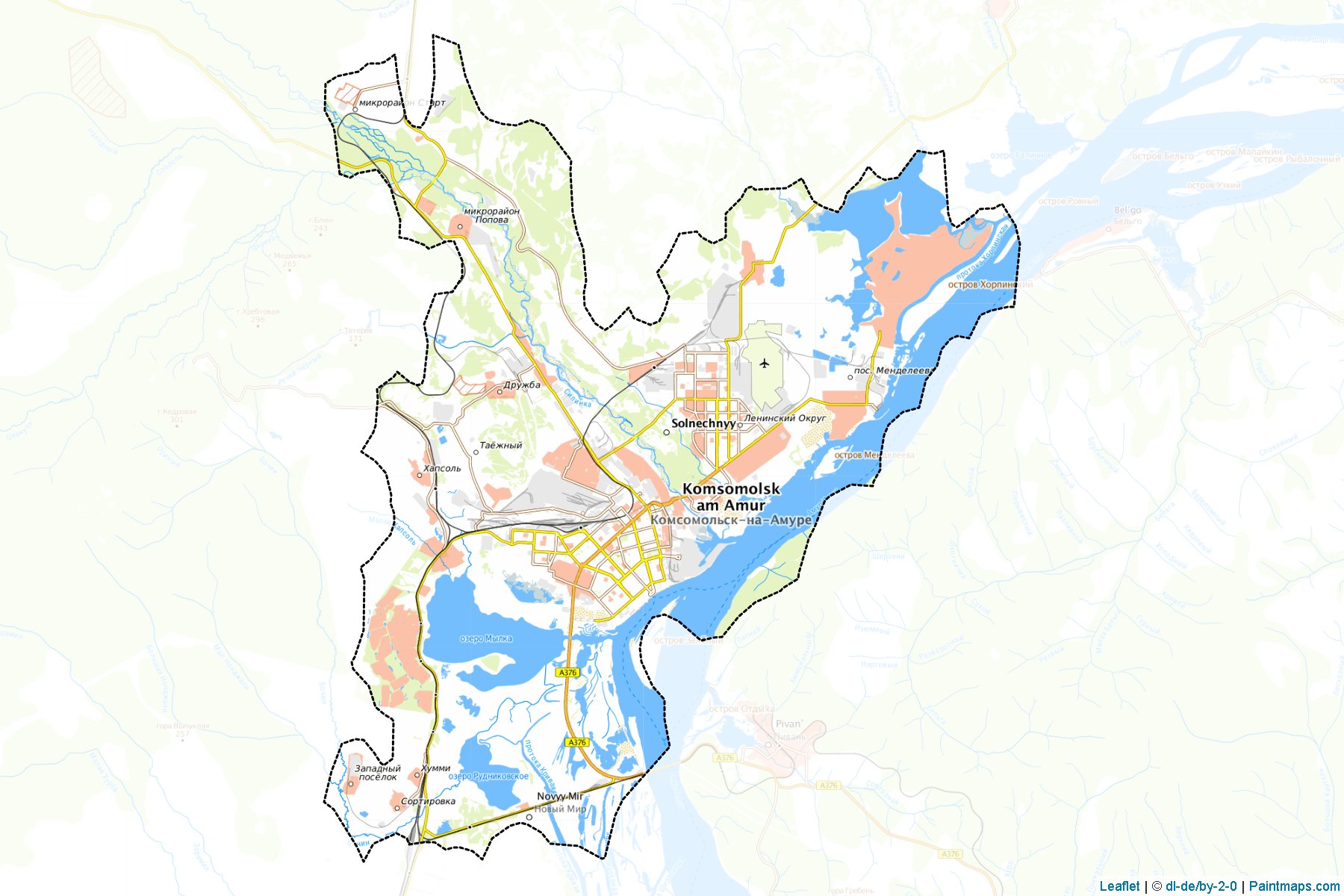 Komsomol'sk-na-Amure (Khabarovsk) Map Cropping Samples-1