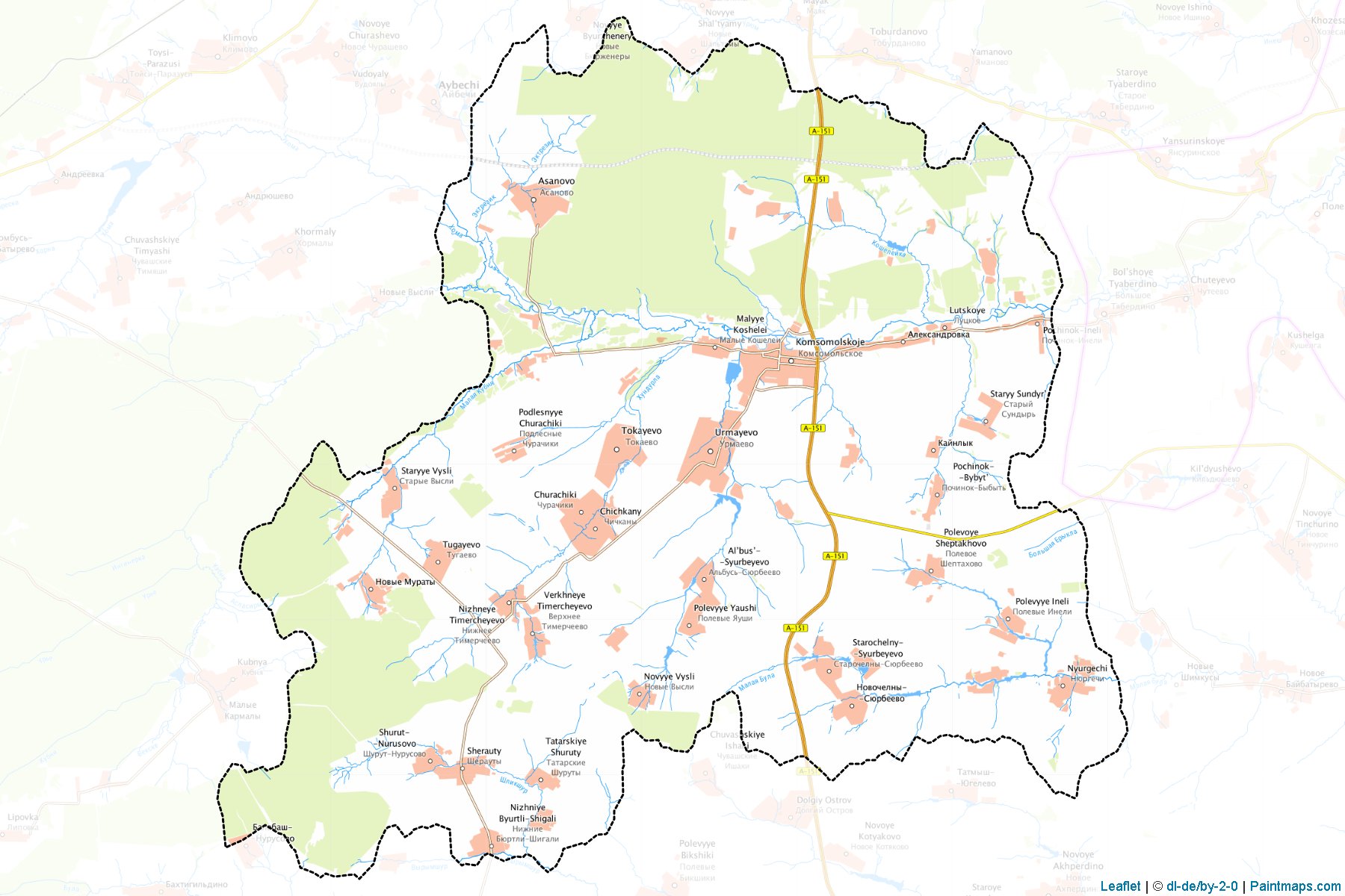 Komsomol'skiy (Chuvash) Map Cropping Samples-1