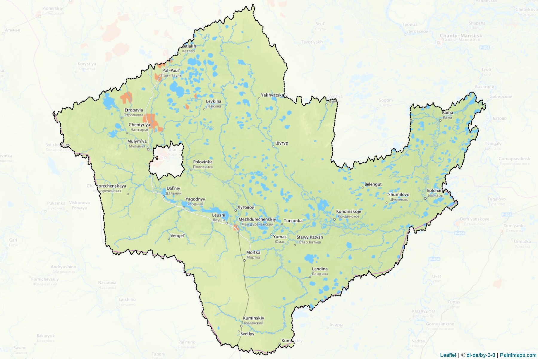 Kondinskiy (Khanty-Mansi) Map Cropping Samples-1