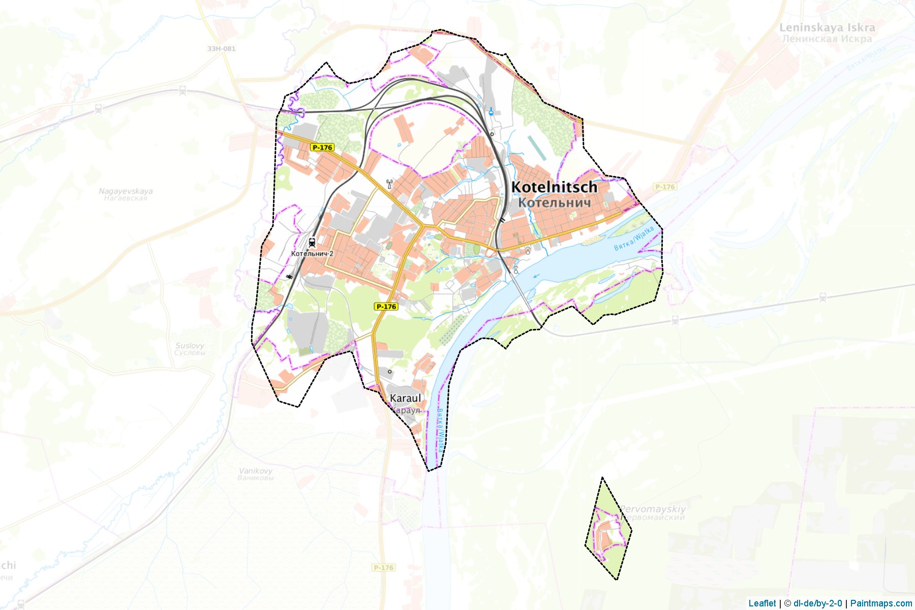 Kotel'nich (Kirov) Map Cropping Samples-1