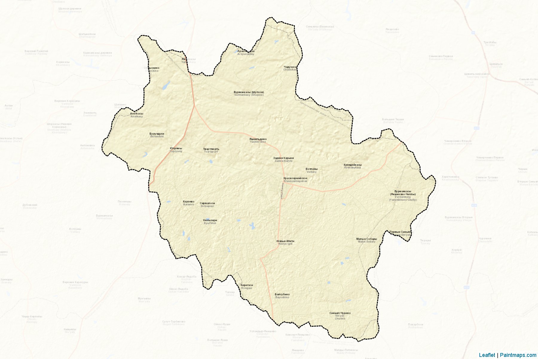 Krasnoarmejskiy (Chuvash) Map Cropping Samples-2