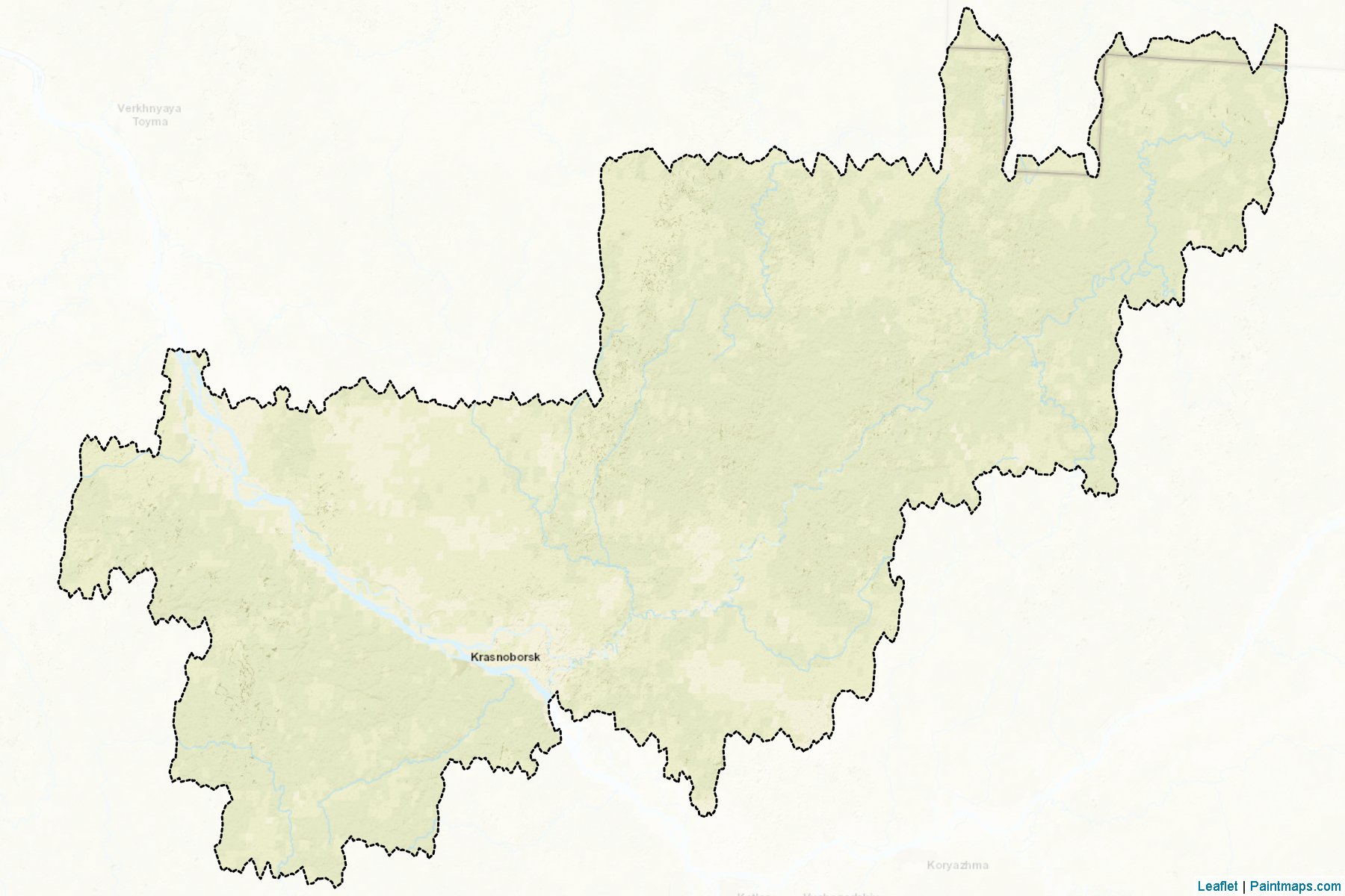 Muestras de recorte de mapas Krasnoborskiy (Arkhangelsk)-2