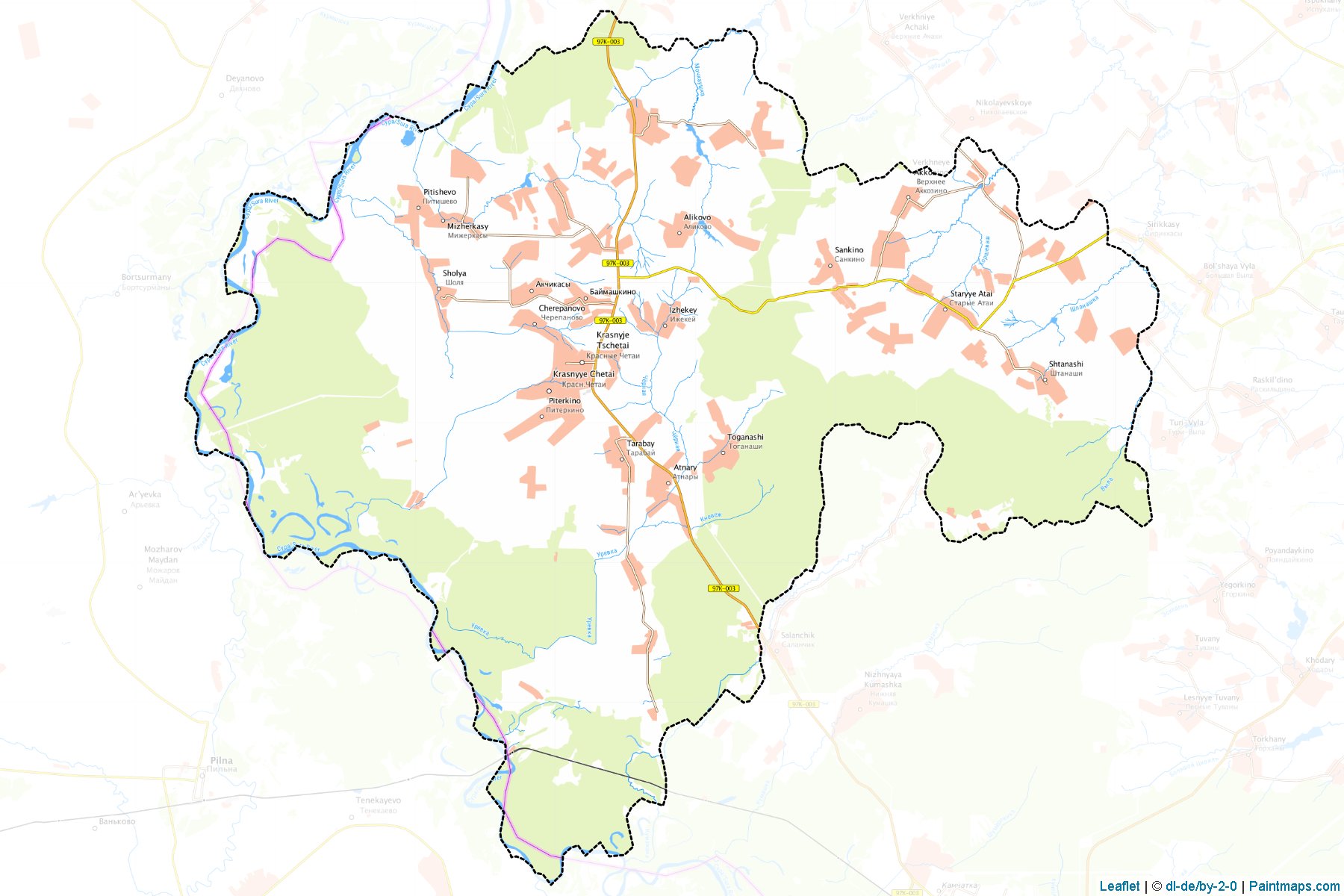 Krasnochetajskiy (Chuvash) Map Cropping Samples-1