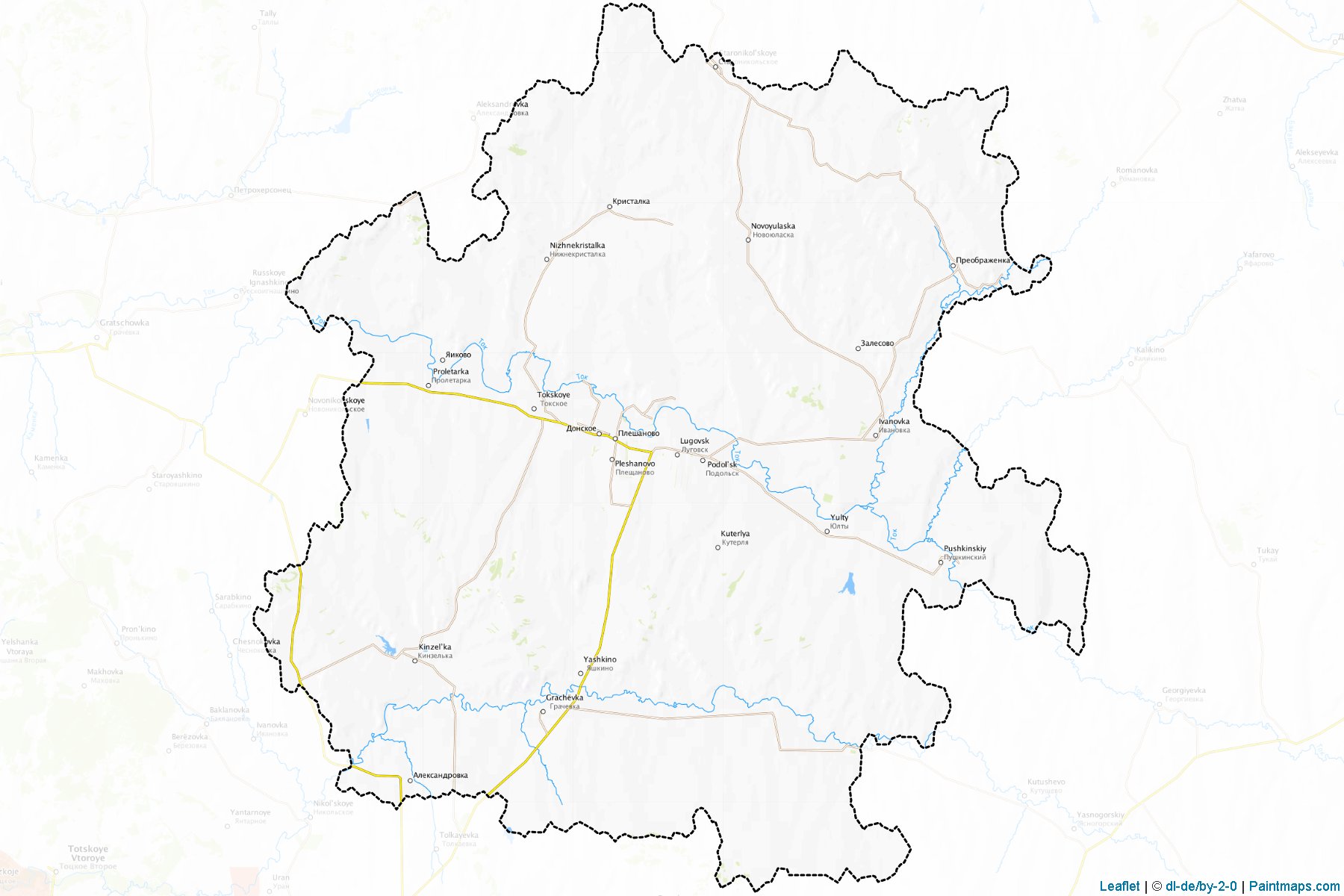 Krasnogvardejskiy (Orenburg) Map Cropping Samples-1