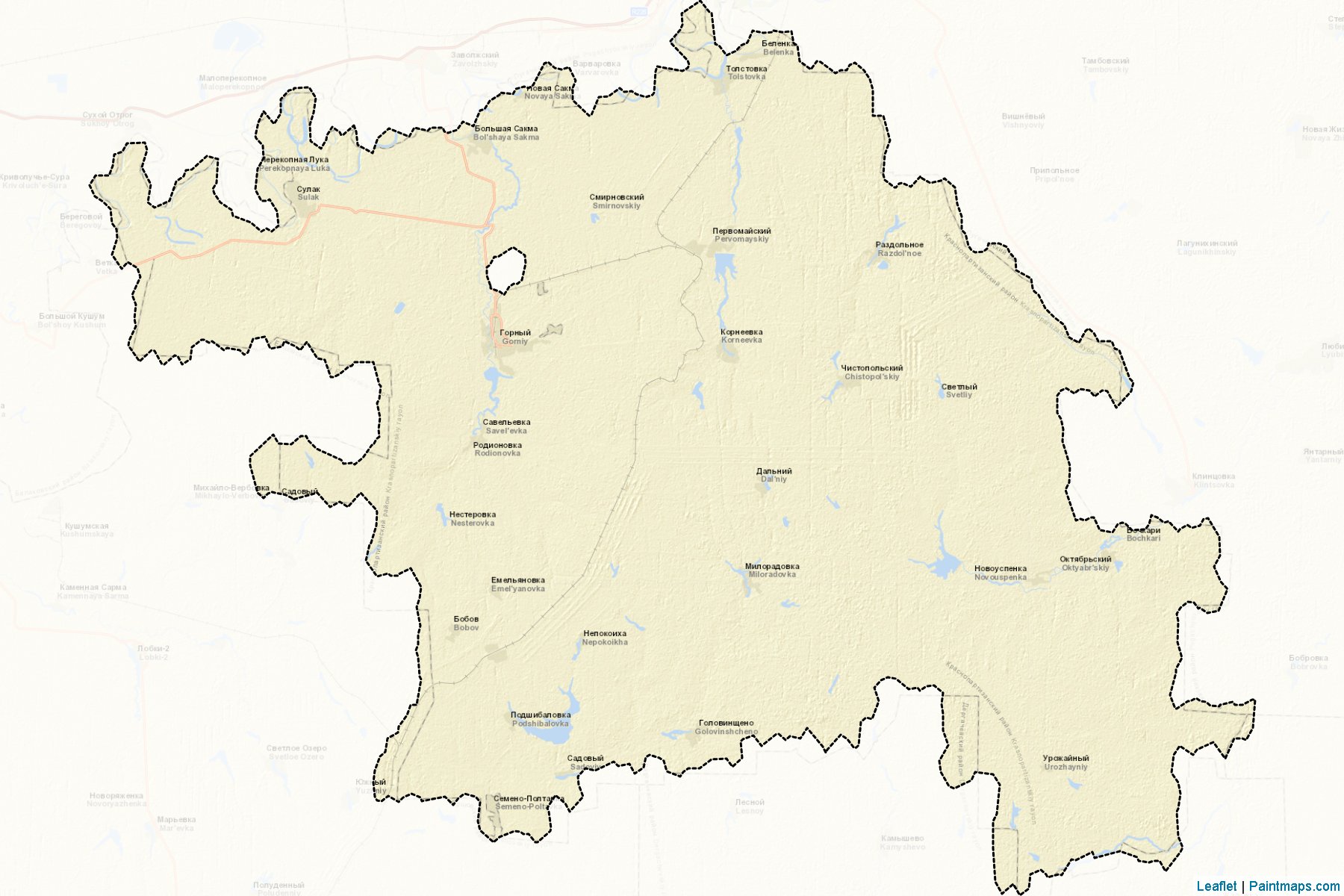 Krasnopartizanskiy (Saratov) Map Cropping Samples-2