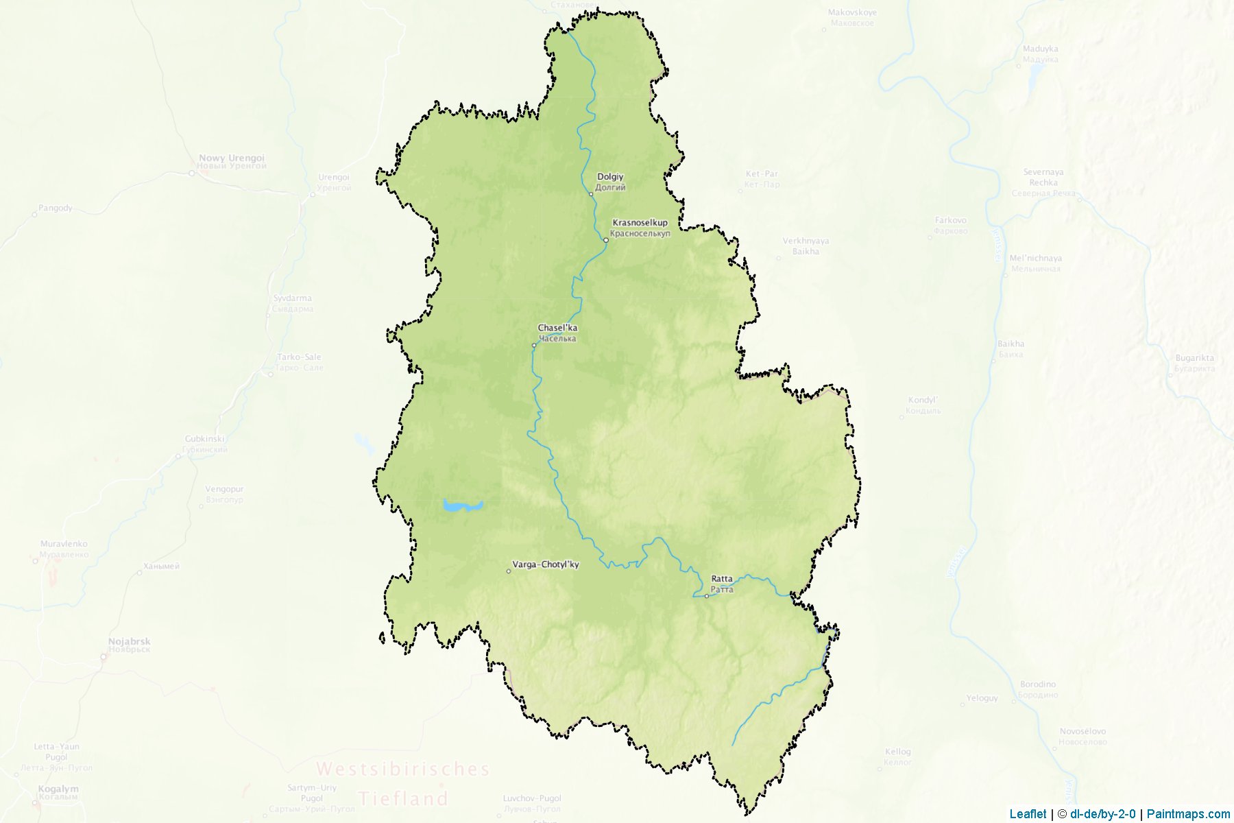 Krasnosel'kupskiy (Yamalo-Nenets) Map Cropping Samples-1