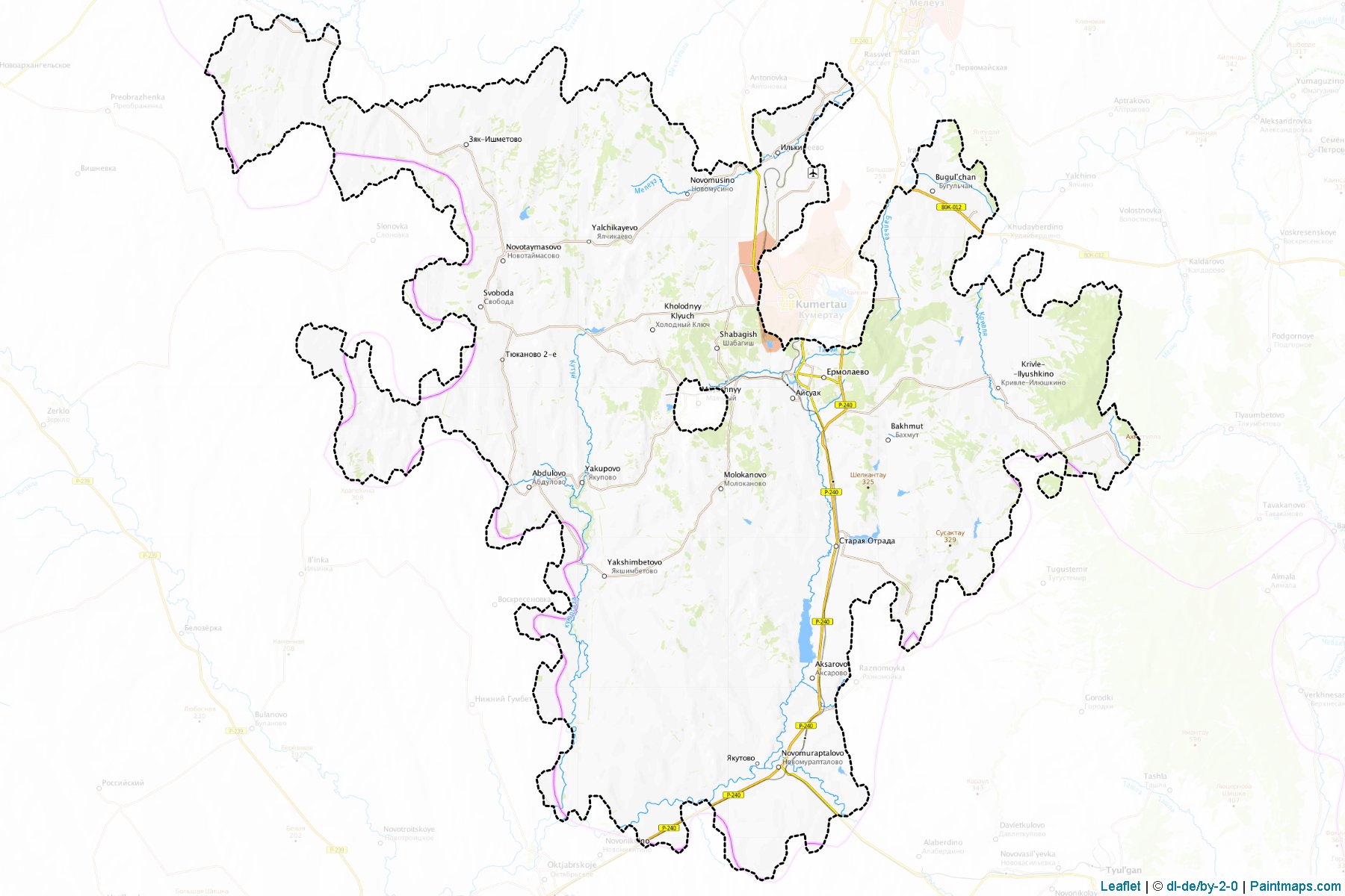 Kujurgazinskiy (Bashkortostan) Map Cropping Samples-1