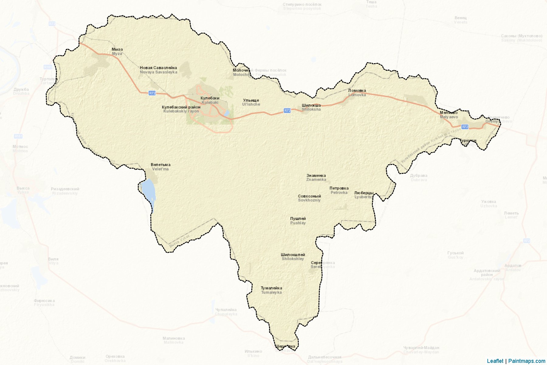 Kulebakskiy (Nizhny Novgorod) Map Cropping Samples-2