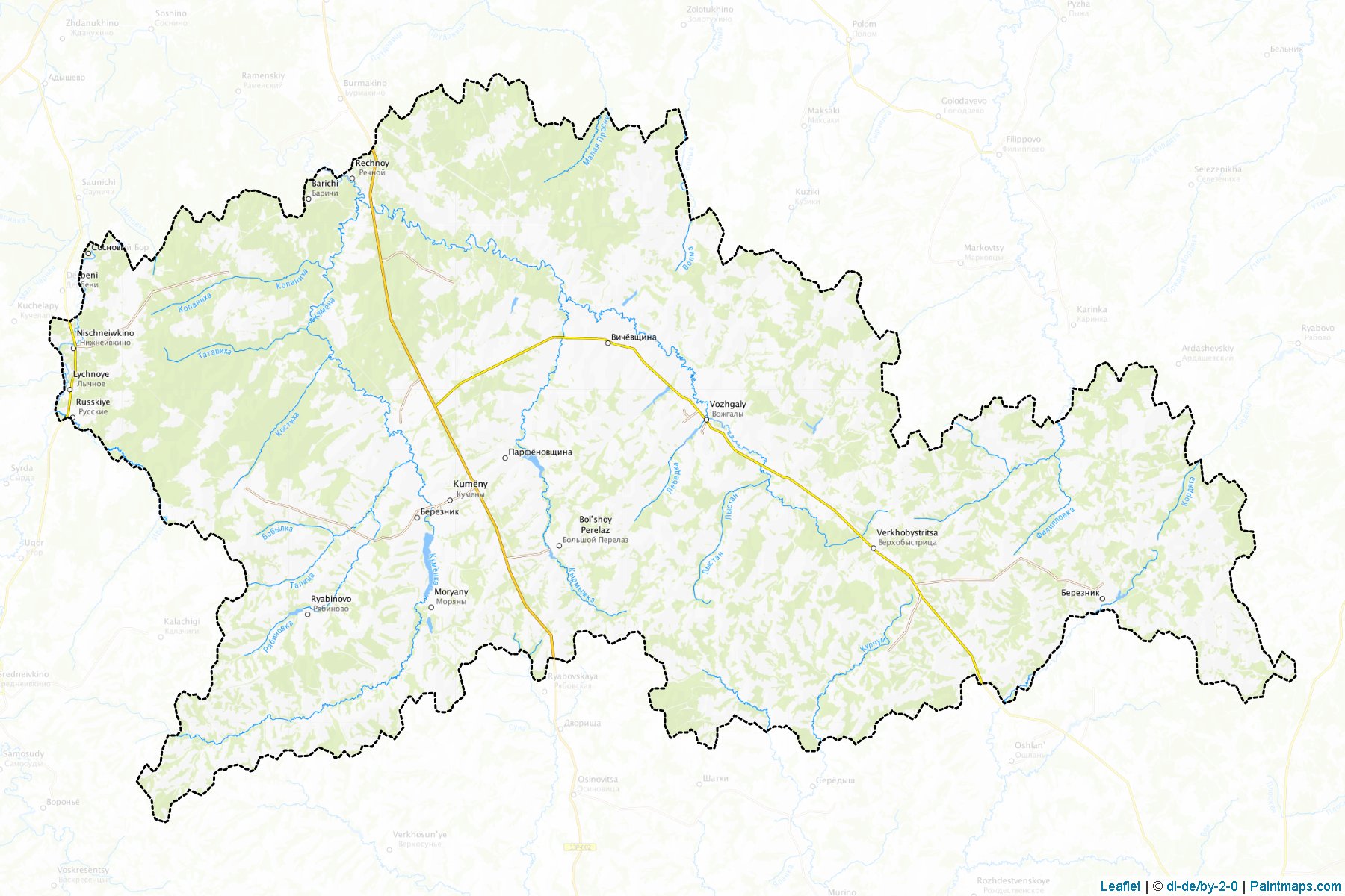 Kumenskiy (Kirov) Map Cropping Samples-1