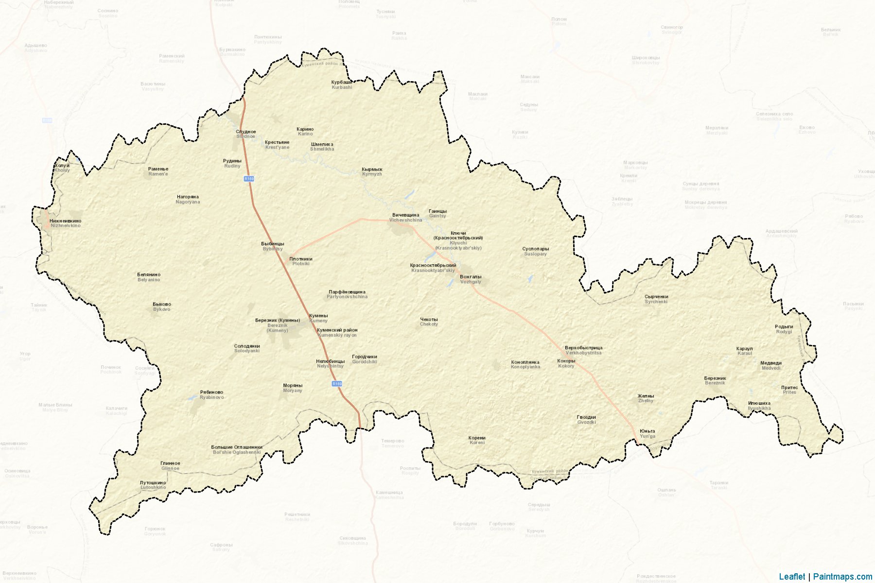 Kumenskiy (Kirov) Map Cropping Samples-2