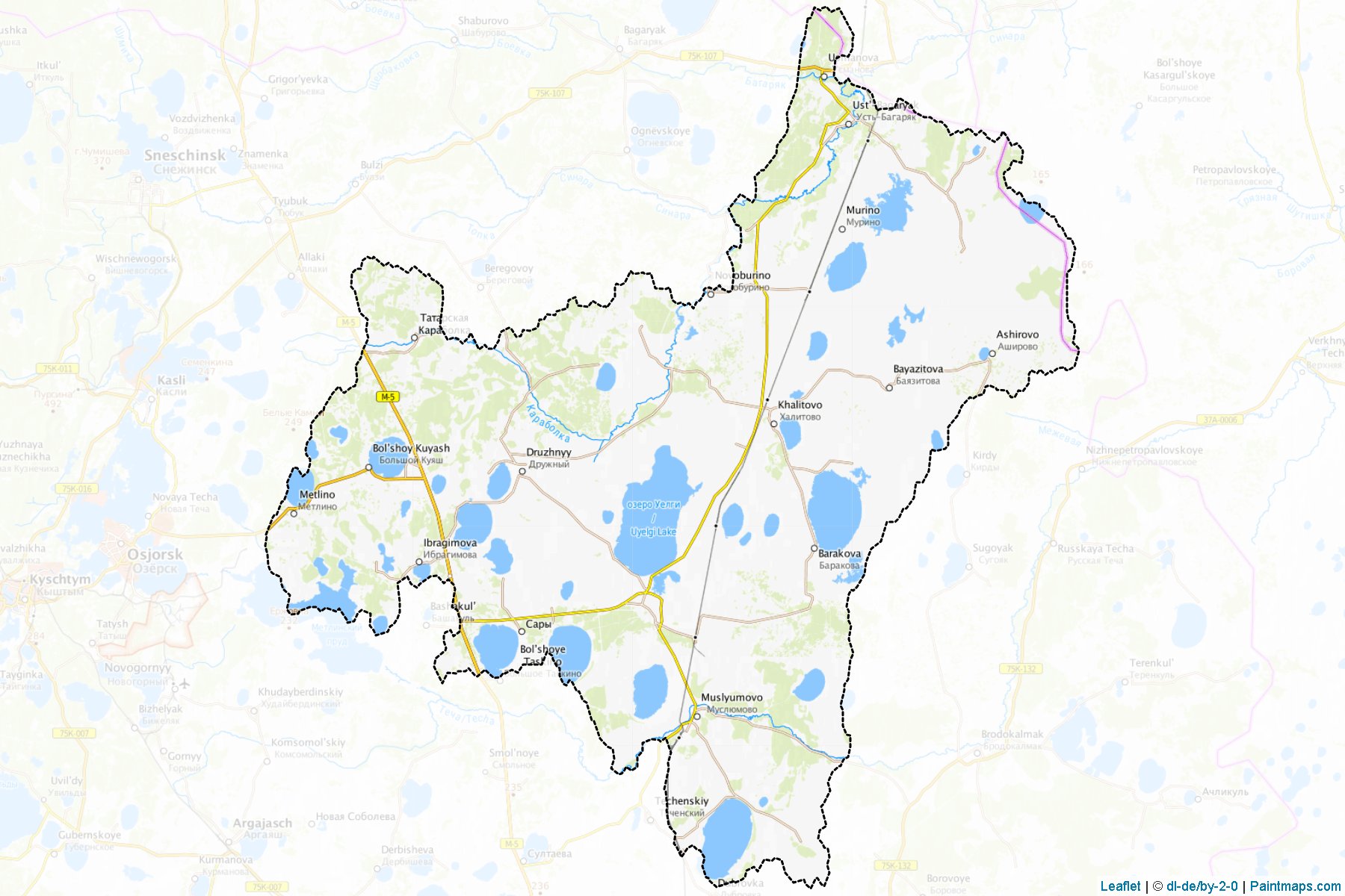 Kunashakskiy (Chelyabinsk) Map Cropping Samples-1