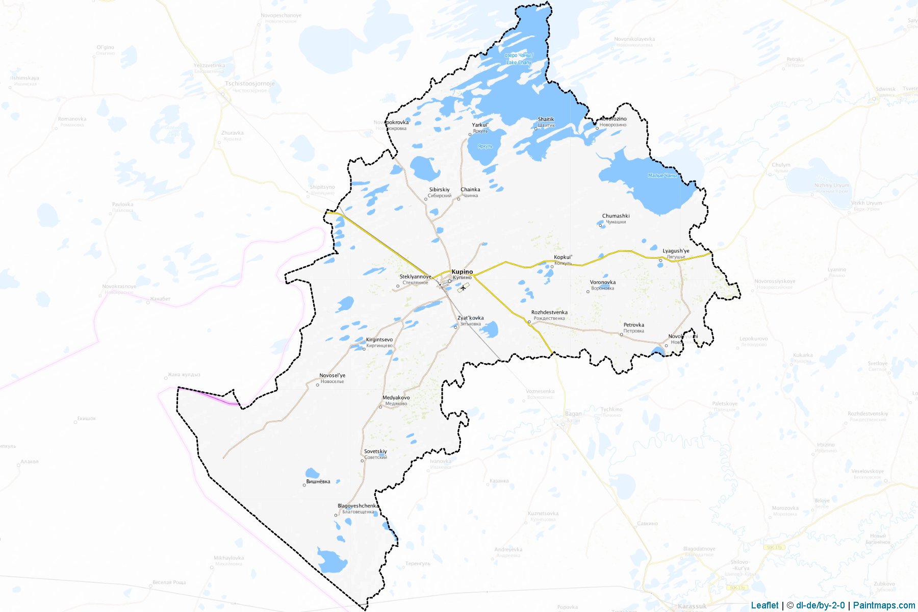 Kupinskiy (Novosibirsk) Haritası Örnekleri-1