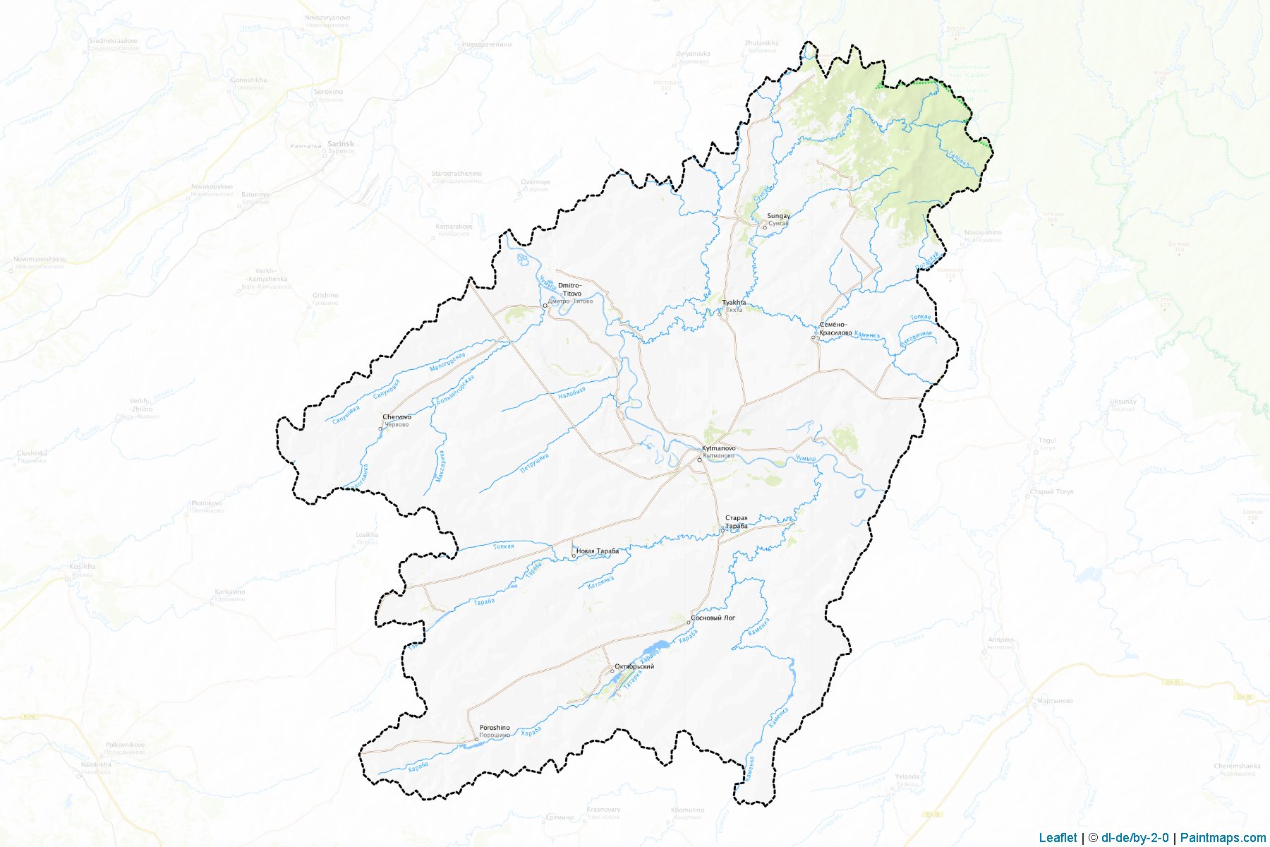 Kytmanovskiy (Altay Cumhuriyeti) Haritası Örnekleri-1