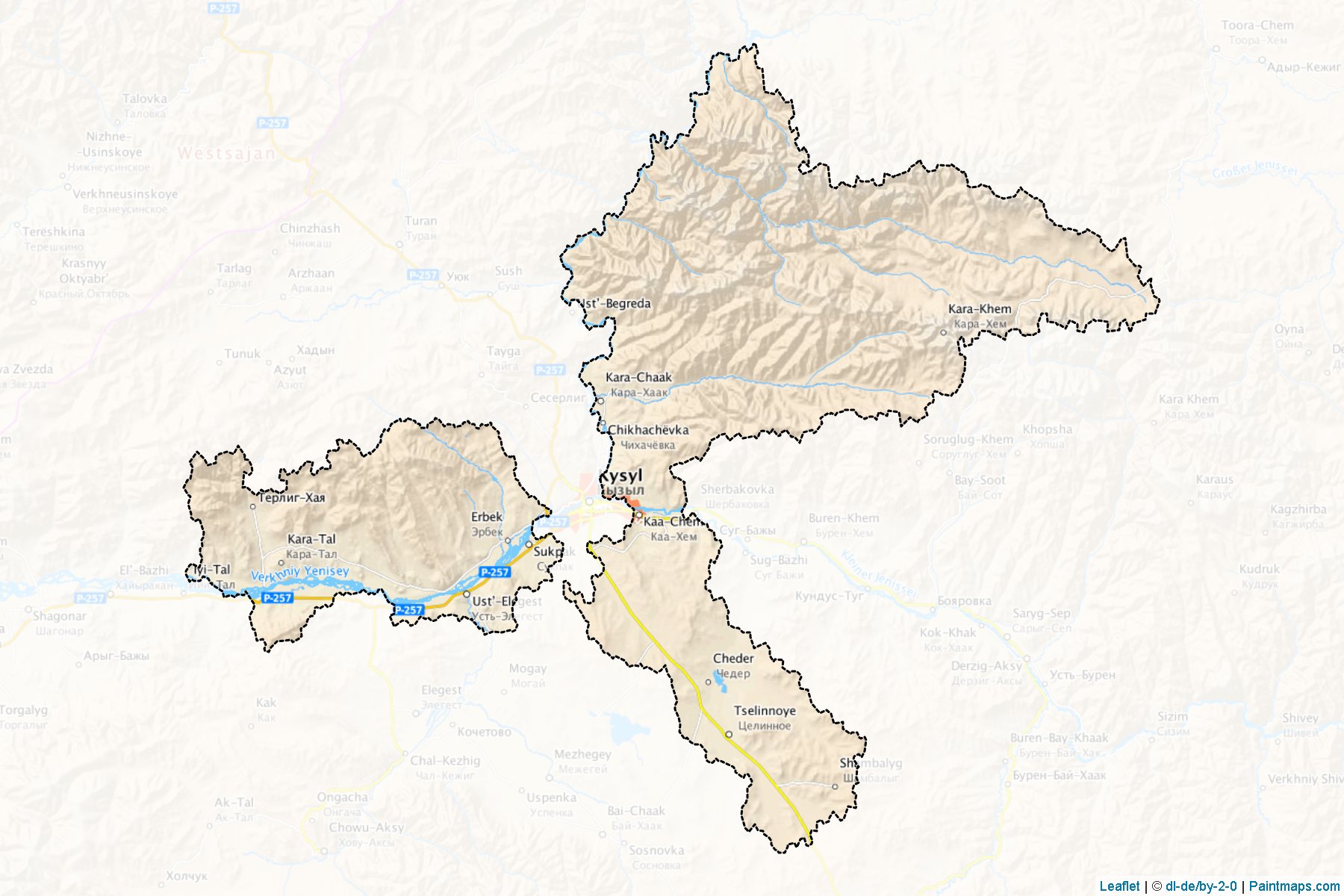 Kyzylskiy (Tuva) Map Cropping Samples-1