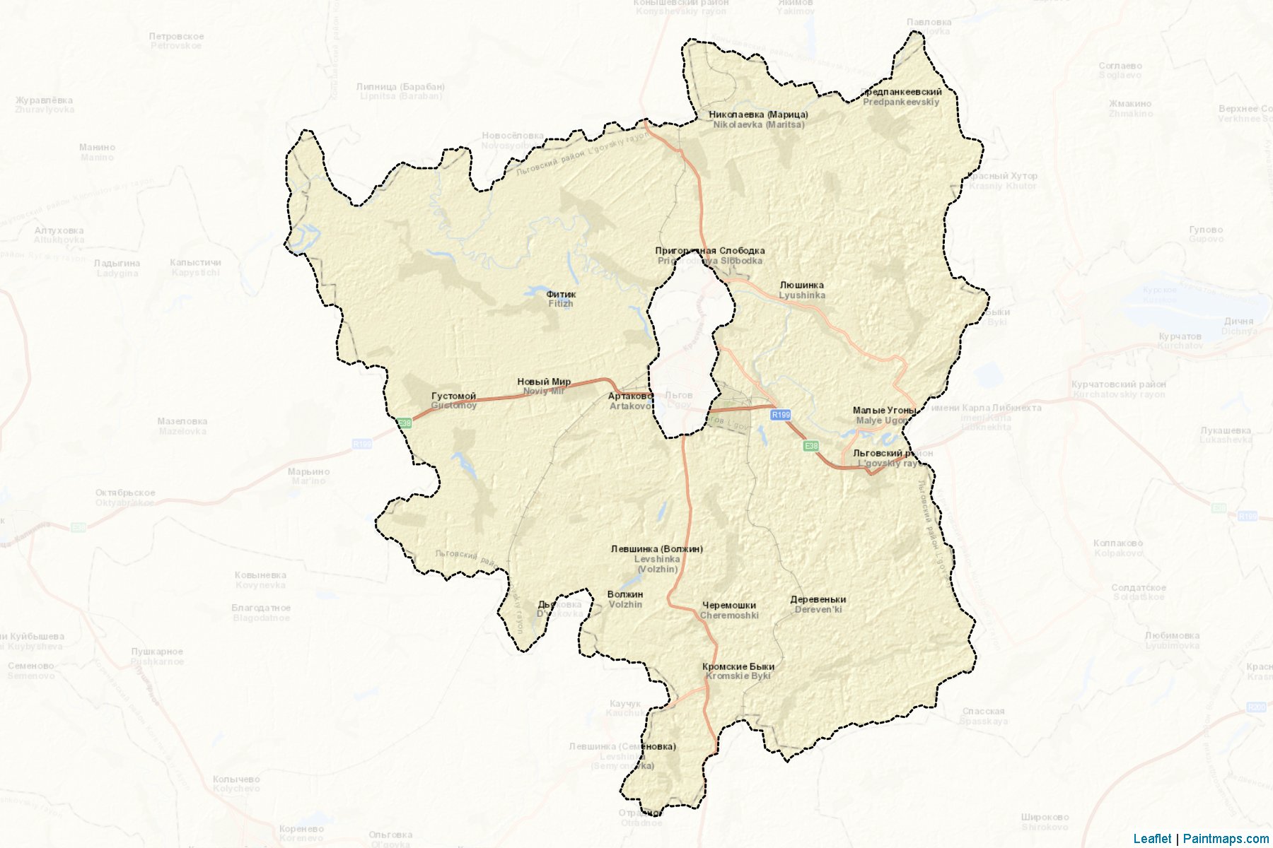 Muestras de recorte de mapas L'govskiy (Kursk)-2