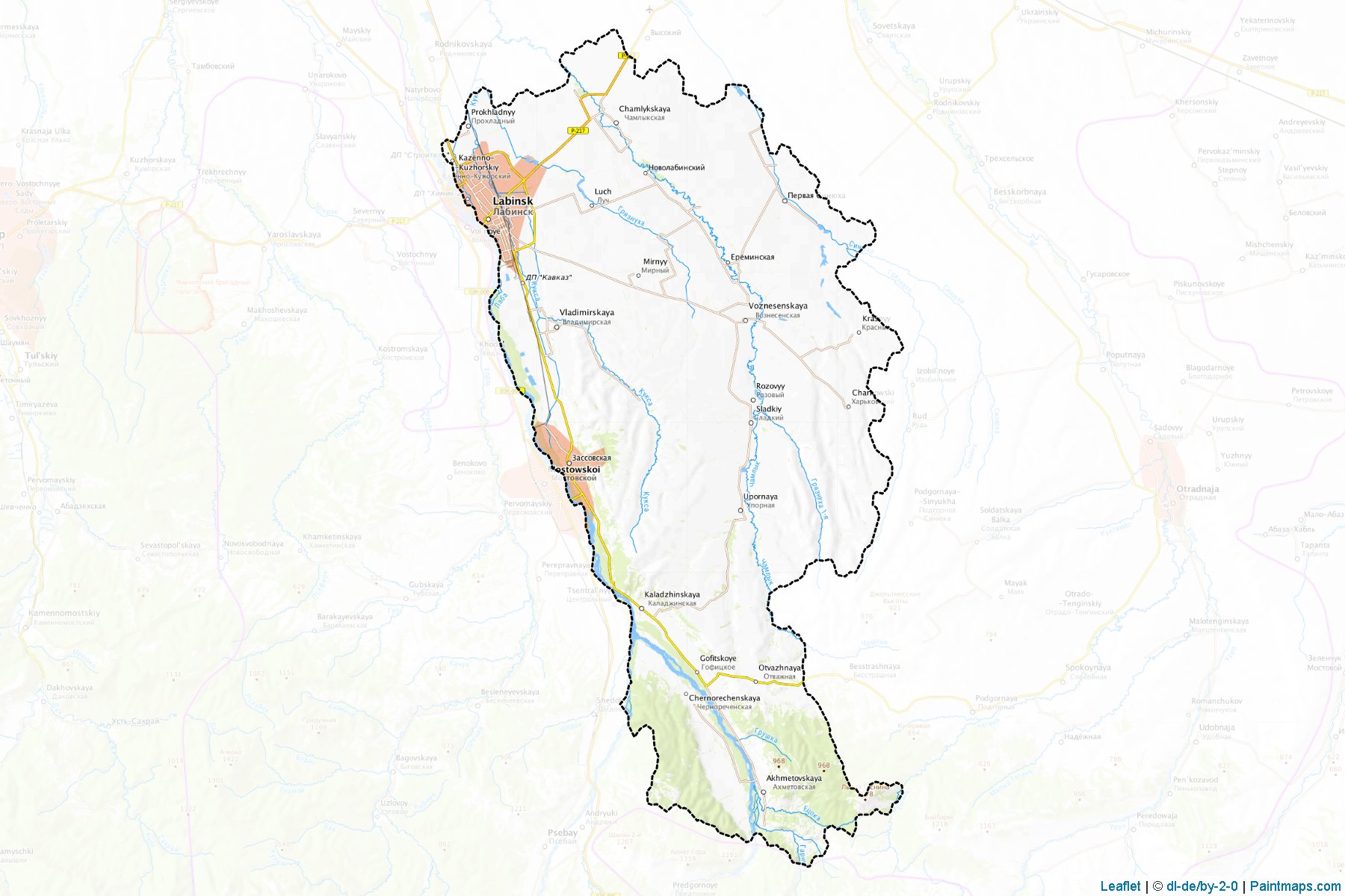 Labinskiy (Krasnodar) Map Cropping Samples-1