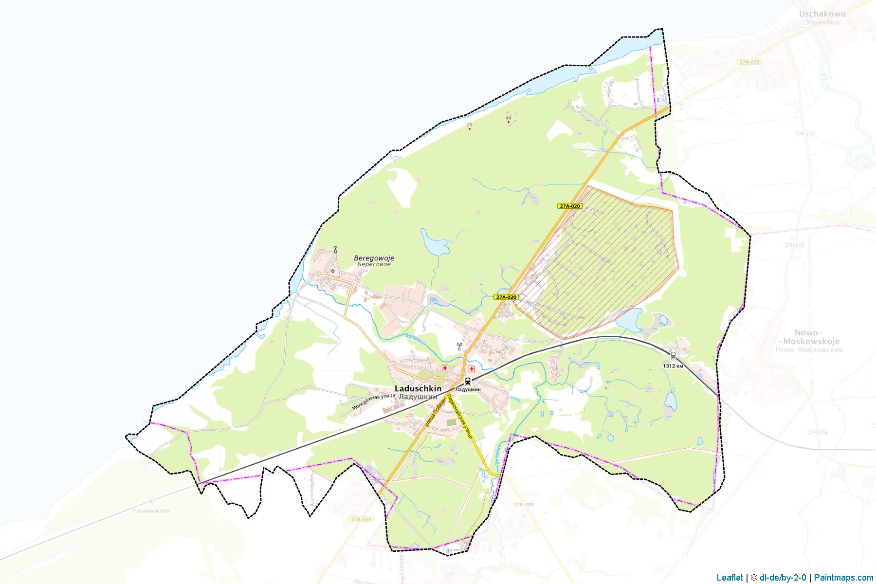 Ladushkinskiy (Kaliningrad) Map Cropping Samples-1