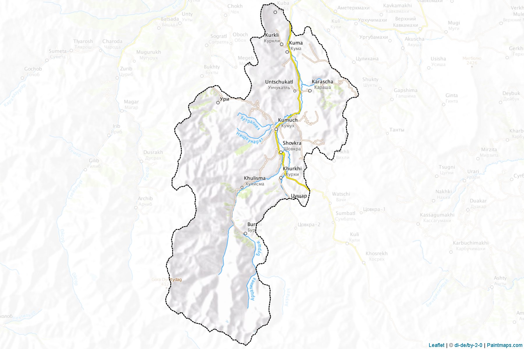 Lakskiy (Dagestan) Map Cropping Samples-1