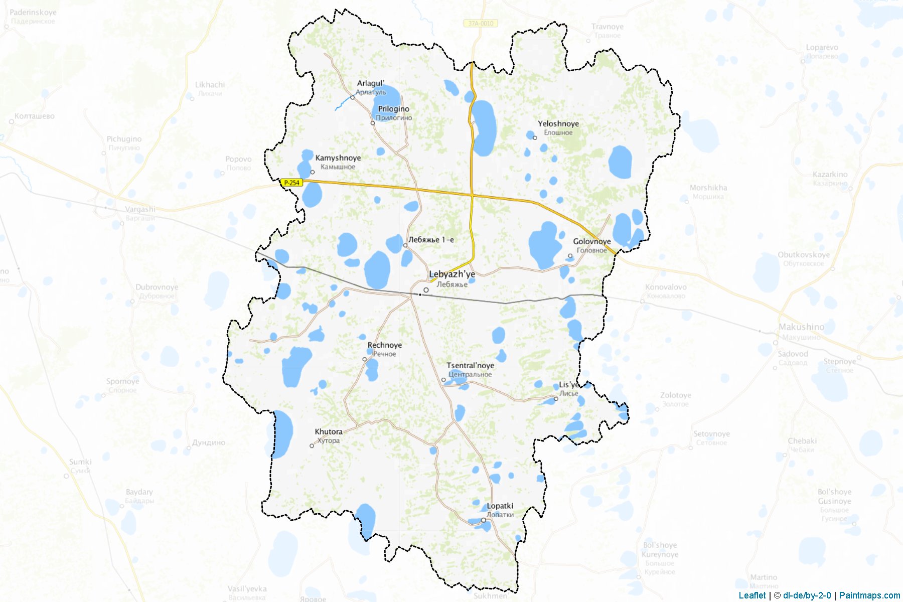 Lebjazh'evskiy (Kurgan) Map Cropping Samples-1