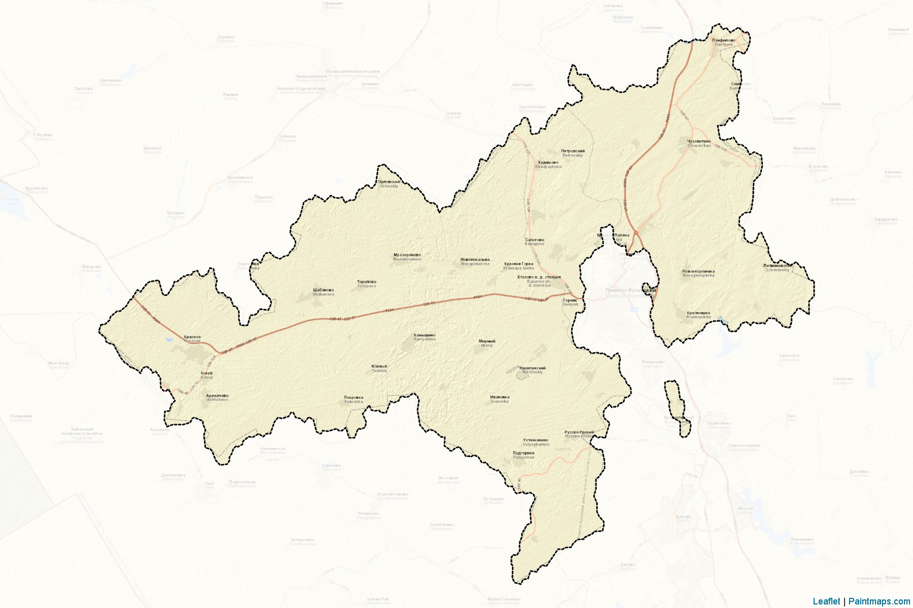 Leninsk-Kuzneckij (Kemerovo) Haritası Örnekleri-2