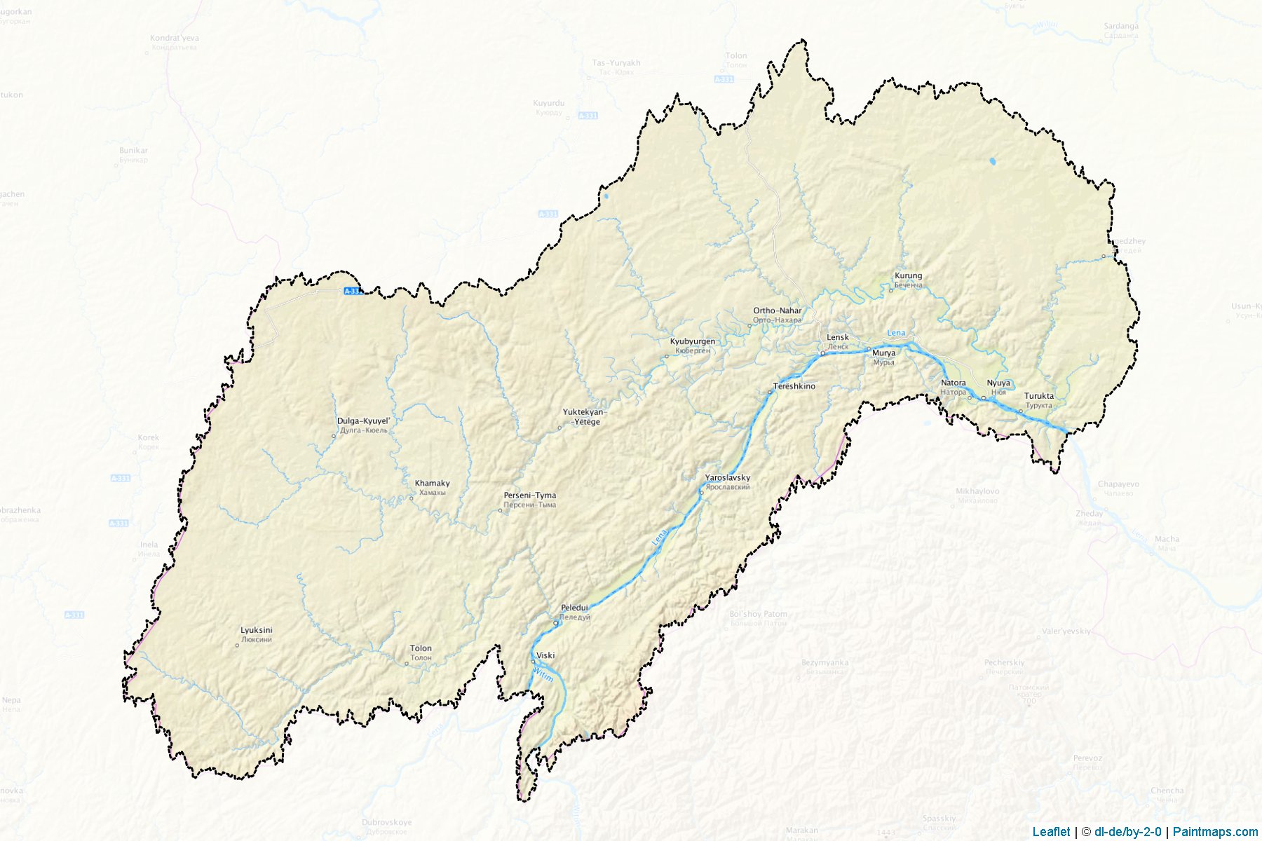 Lenskiy (Sakha) Map Cropping Samples-1