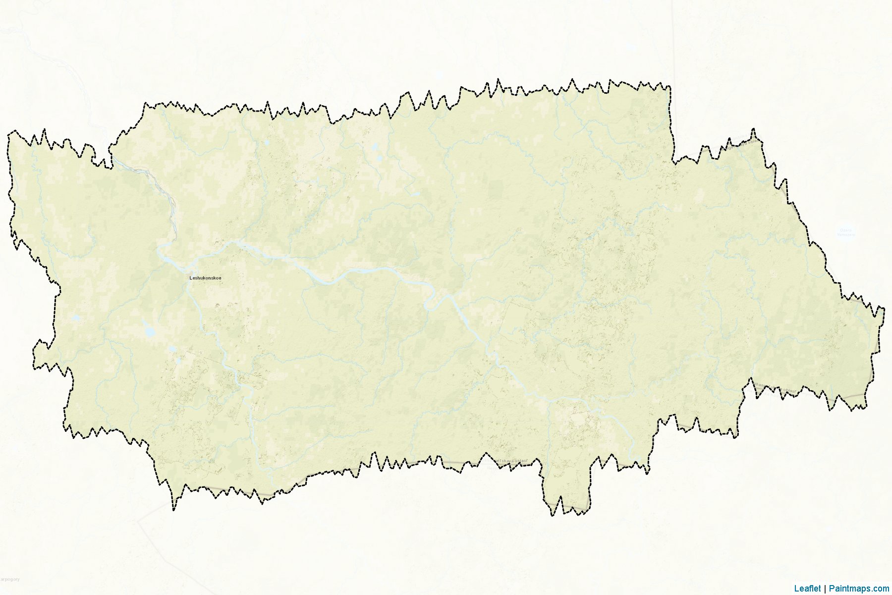 Leshukonskiy (Arkhangelsk) Map Cropping Samples-2