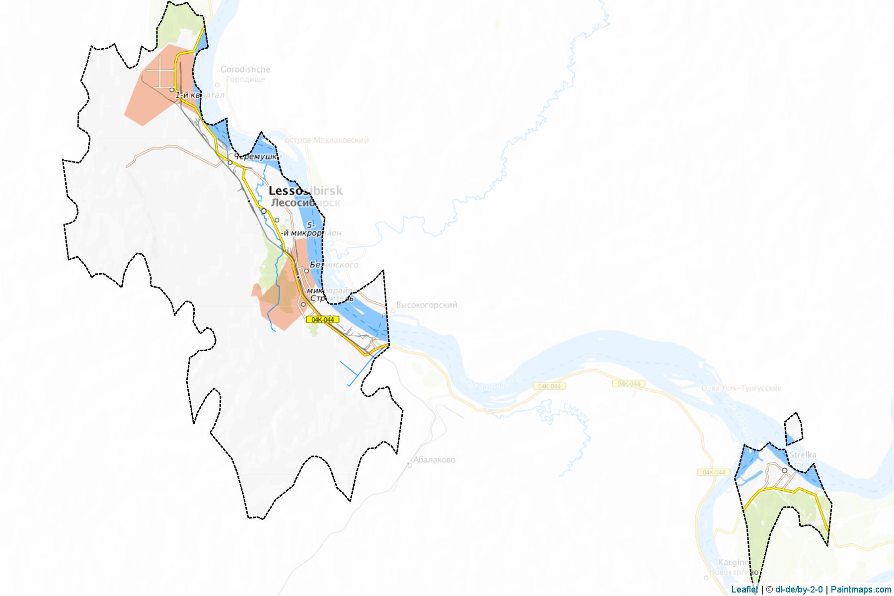 Lesosibirsk (Krasnoyarsk) Map Cropping Samples-1