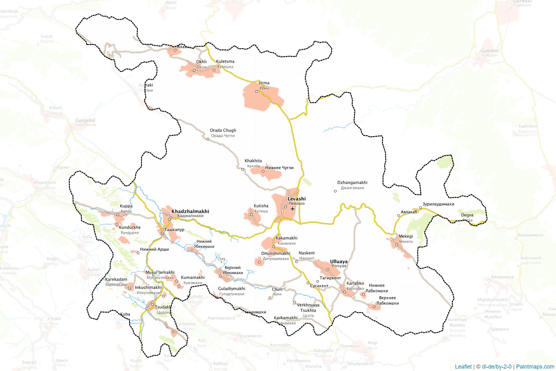 Levashinskiy (Dagestan) Map Cropping Samples-1