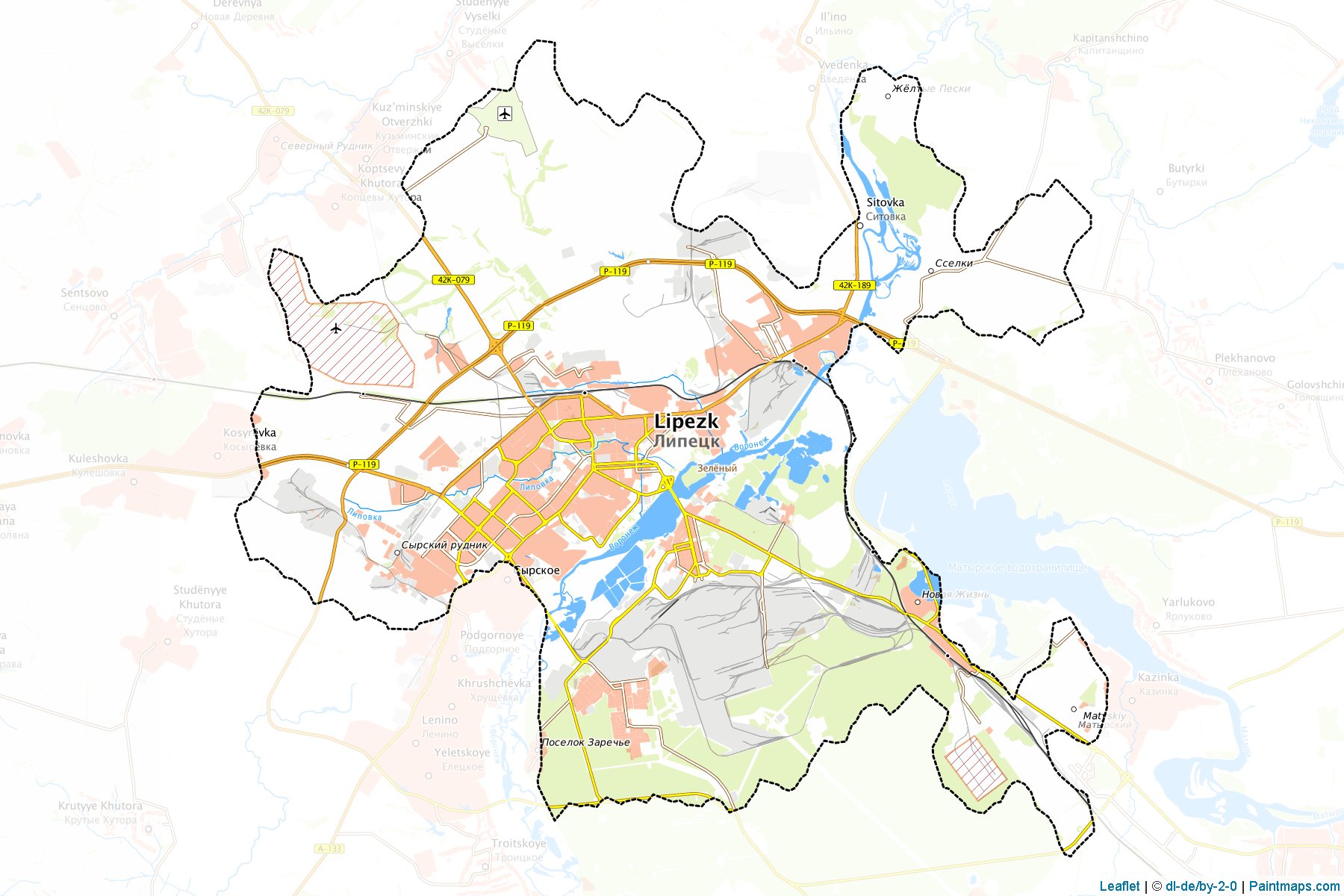 Lipeckij (Lipetsk) Map Cropping Samples-1