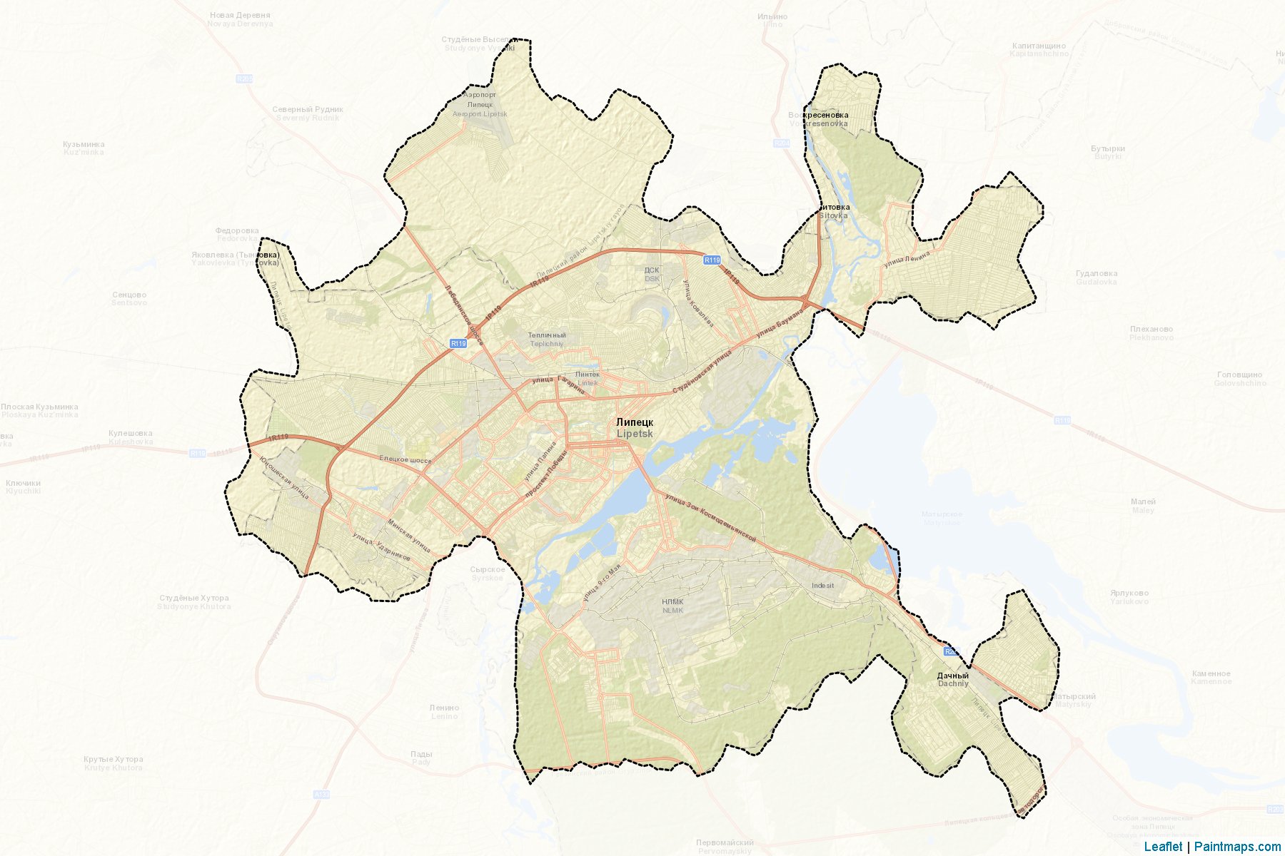 Lipeckij (Lipetsk) Map Cropping Samples-2