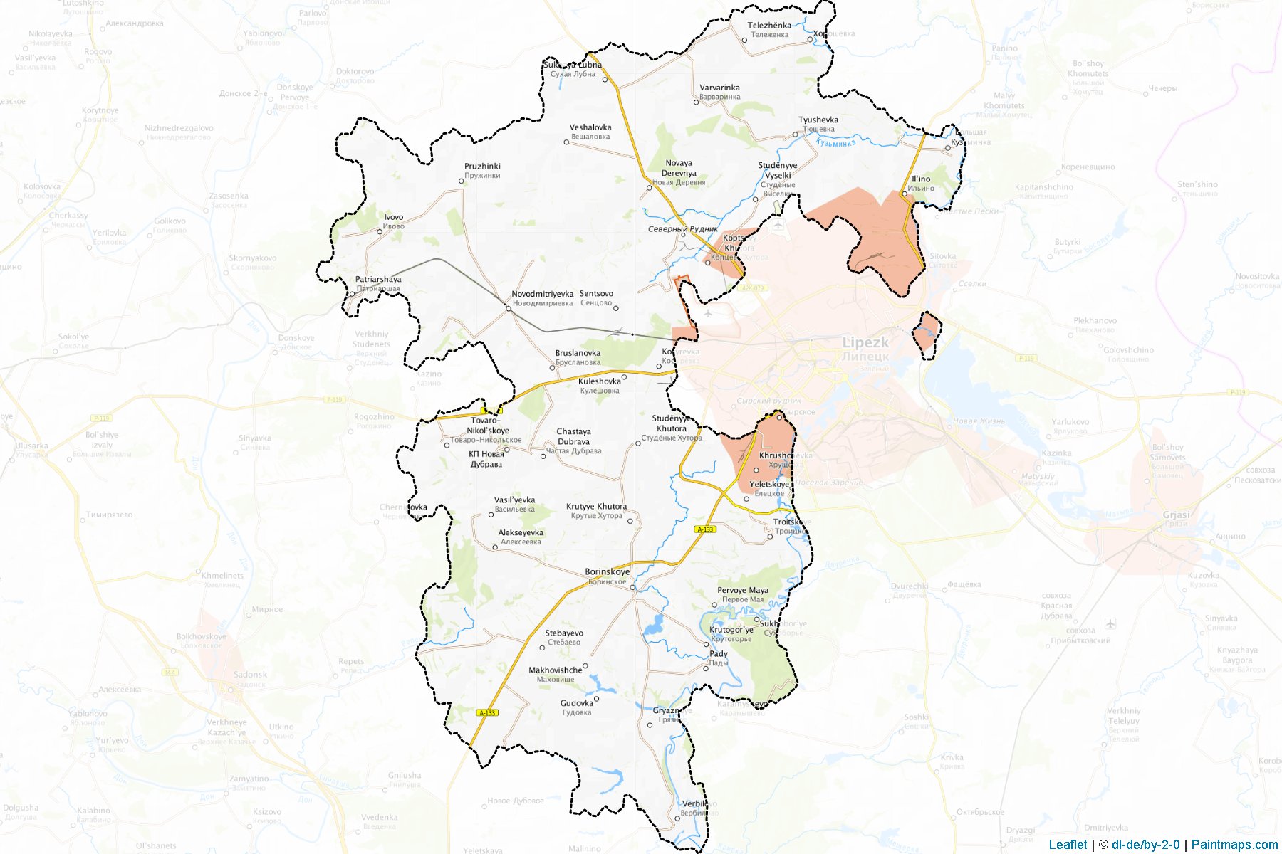 Lipeckij (Lipetsk) Map Cropping Samples-1