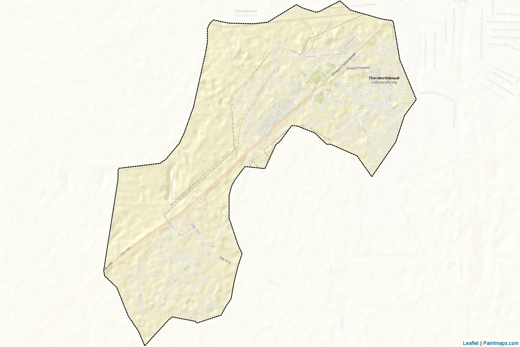 Muestras de recorte de mapas Lokomotivnyj (Chelyabinsk)-2