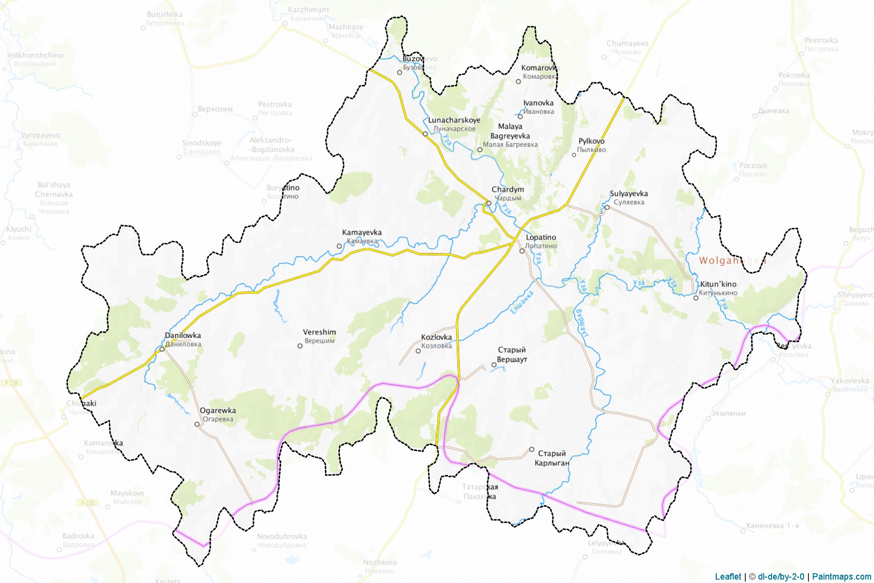 Muestras de recorte de mapas Lopatinskiy (Penza)-1