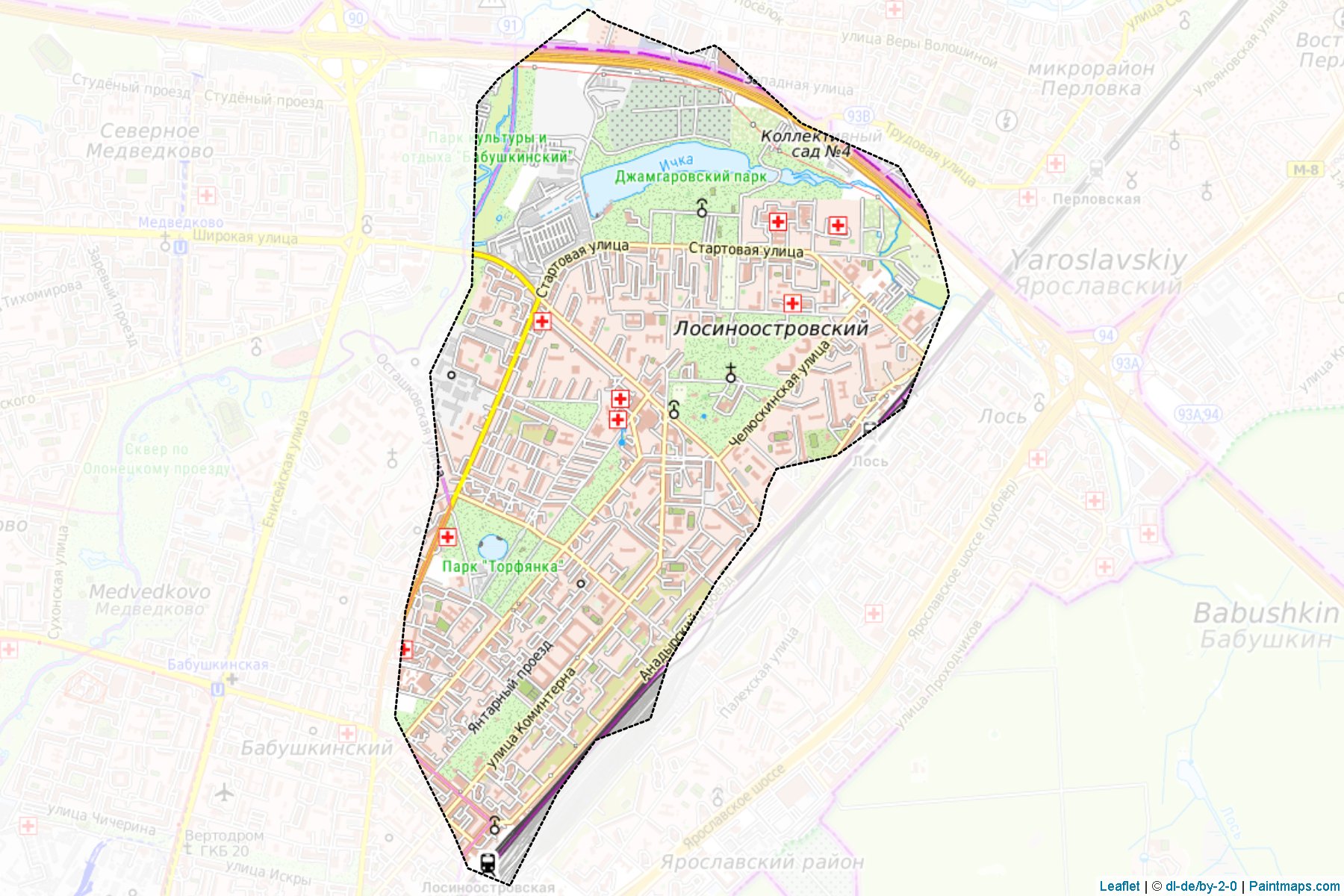 Losinoostrovskiy (Moscow City) Map Cropping Samples-1