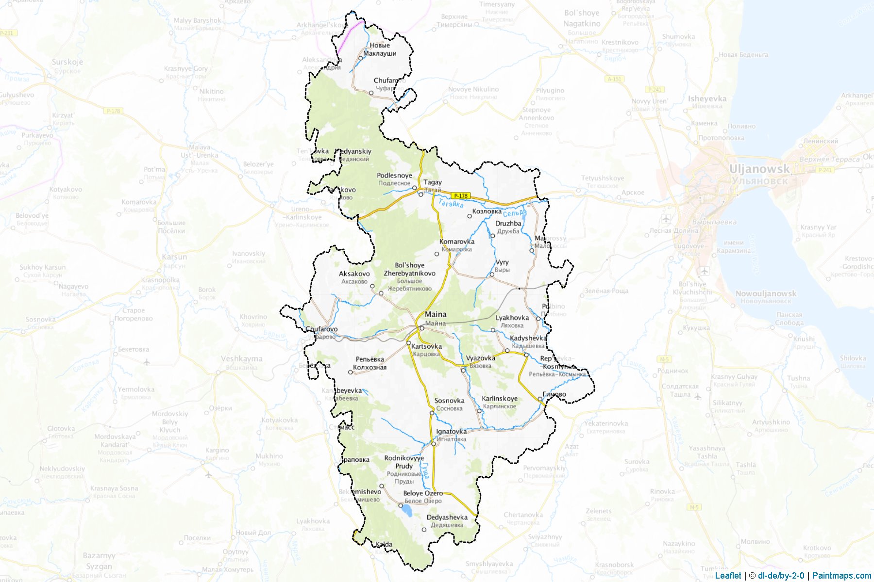 Majnskiy (Ulyanovsk) Map Cropping Samples-1